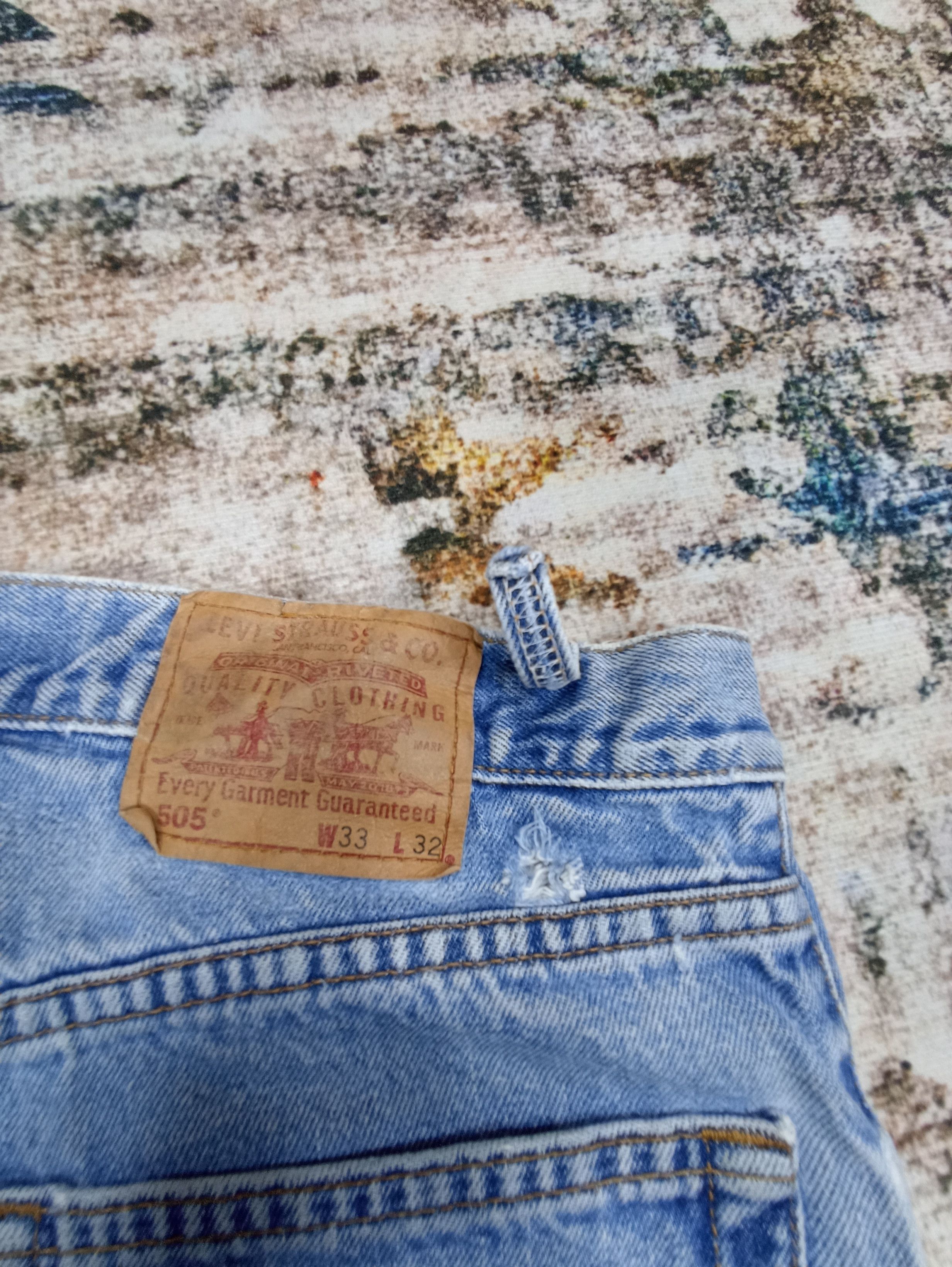 Levi's × Vintage Vintage Levis 505 Cropped Jeans -J094 Size US 33 - 8 Thumbnail