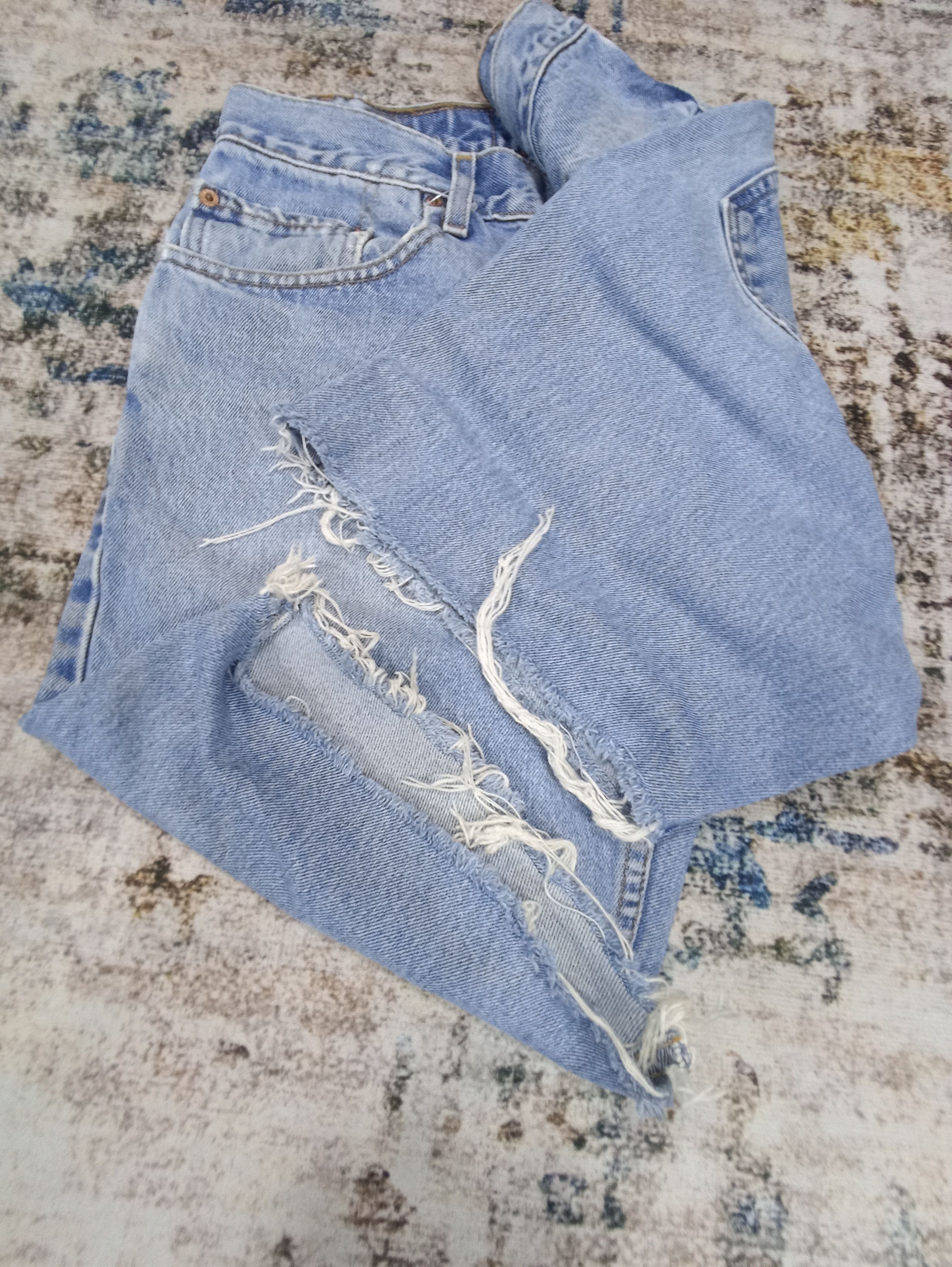 Levi's × Vintage Vintage Levis 505 Cropped Jeans -J094 Size US 33 - 7 Thumbnail