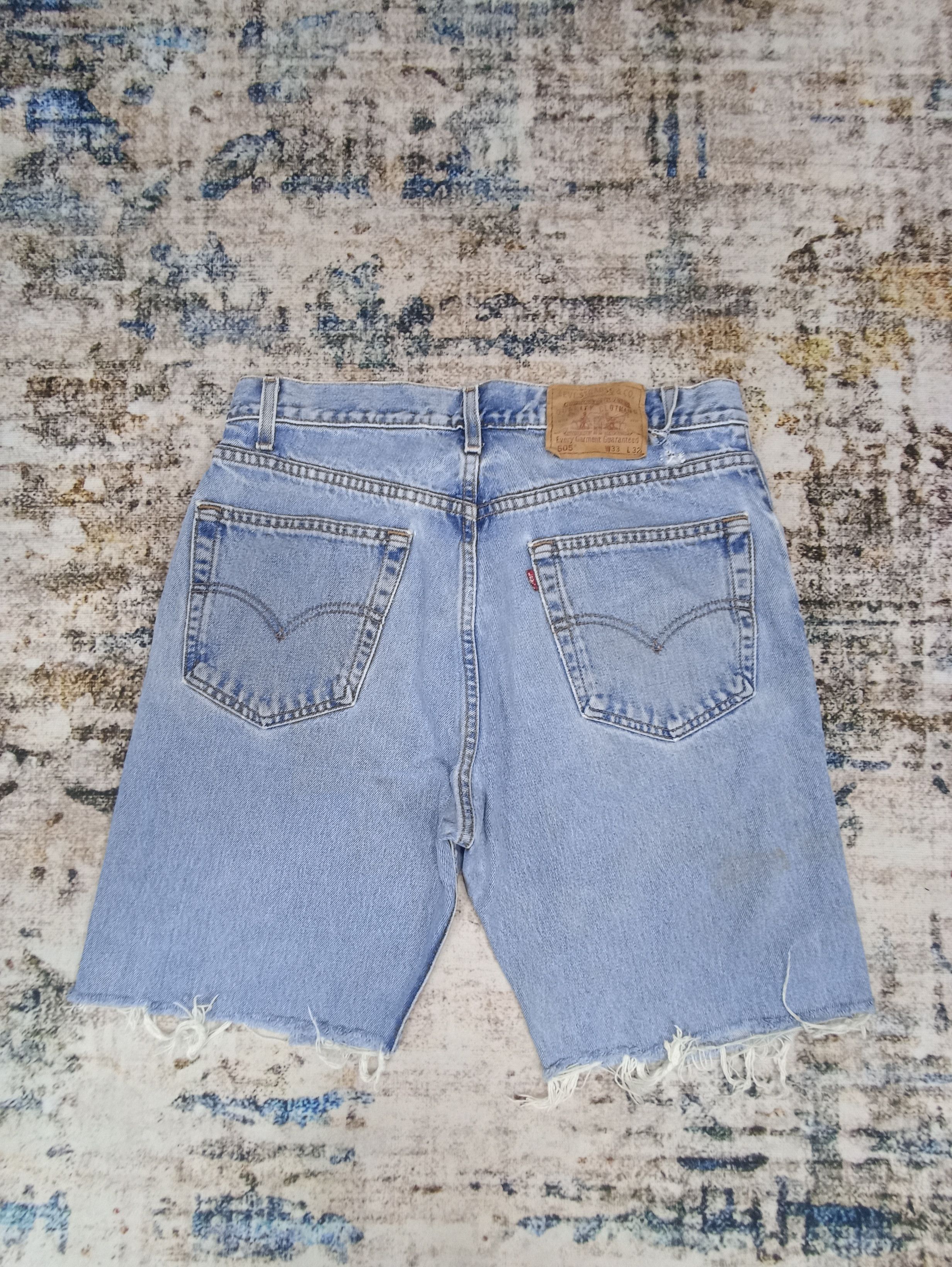 Levi's × Vintage Vintage Levis 505 Cropped Jeans -J094 Size US 33 - 2 Thumbnail