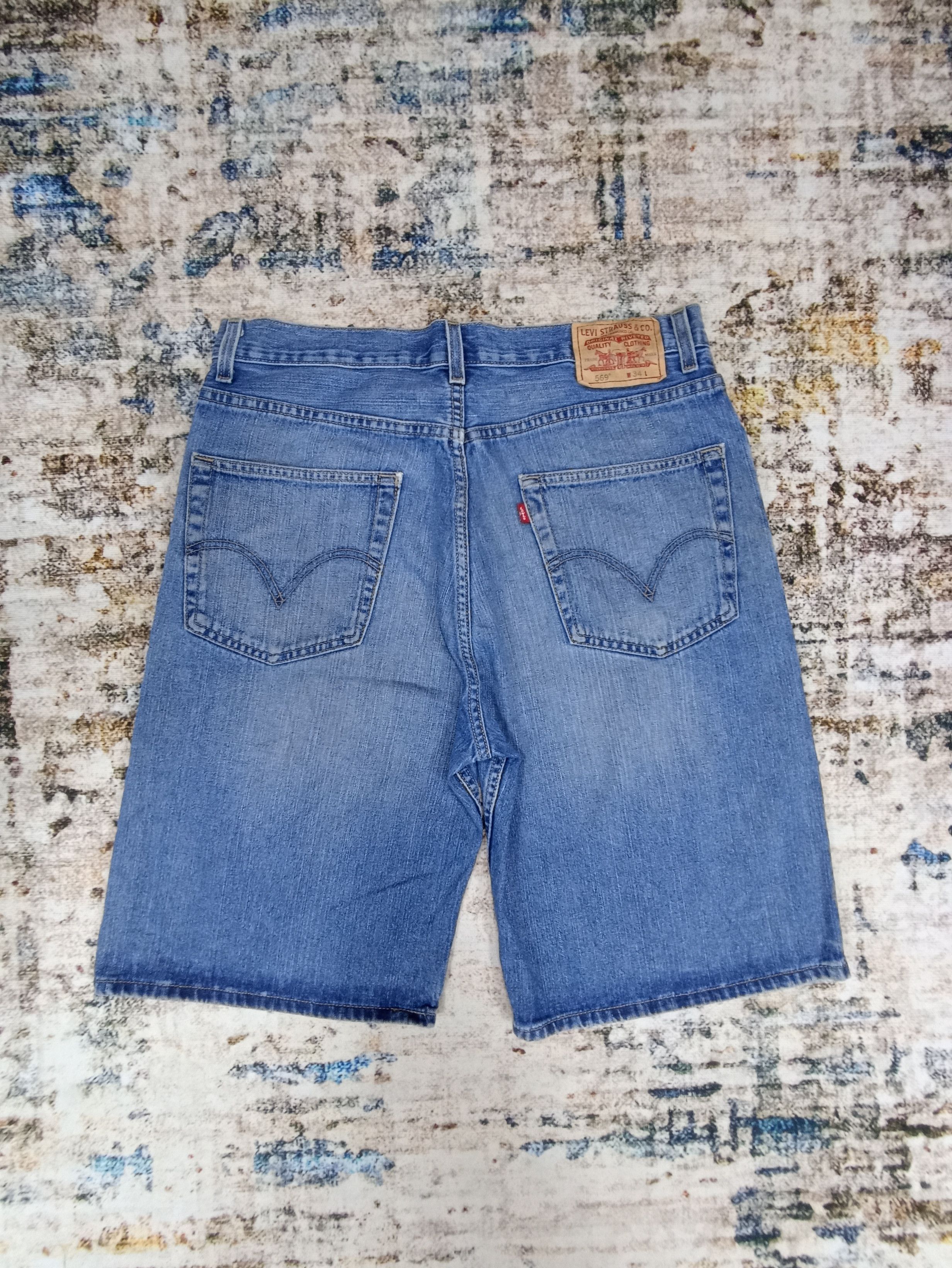 Levi's × Vintage Vintage Levis 569 Short Jeans J096 Size US 35 - 2 Thumbnail
