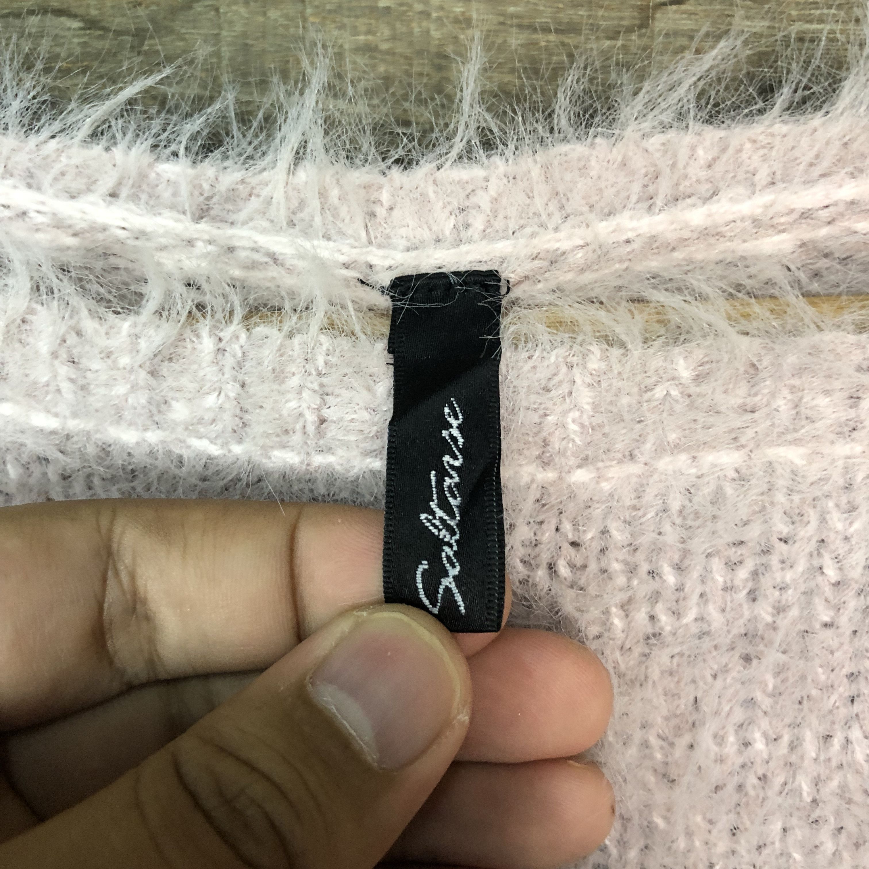 Aran Isles Knitwear × Japanese Brand × OVER THE STRiPES Vintage Oversized Shag Shaggy Fur Mohair Knitwear #712 Size M / US 6-8 / IT 42-44 - 8 Thumbnail