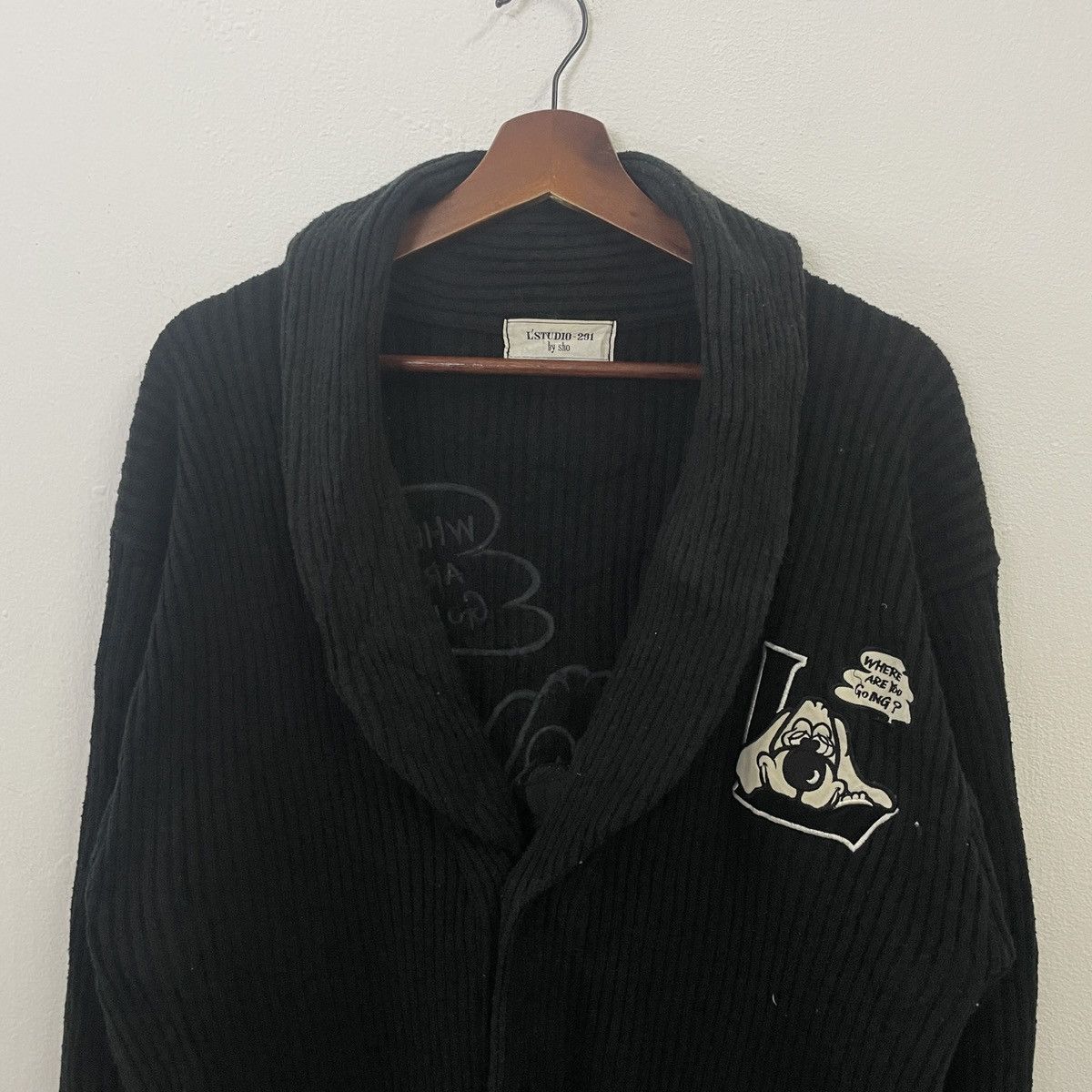 Aran Isles Knitwear Vintage L’studio-291 Button Ups Long Knitwear Size US L / EU 52-54 / 3 - 9 Thumbnail