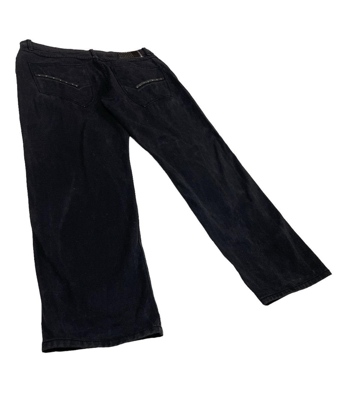Marc Buchanan Vintage Pelle Pelle Jeans Black Size US 38 / EU 54 - 4 Thumbnail