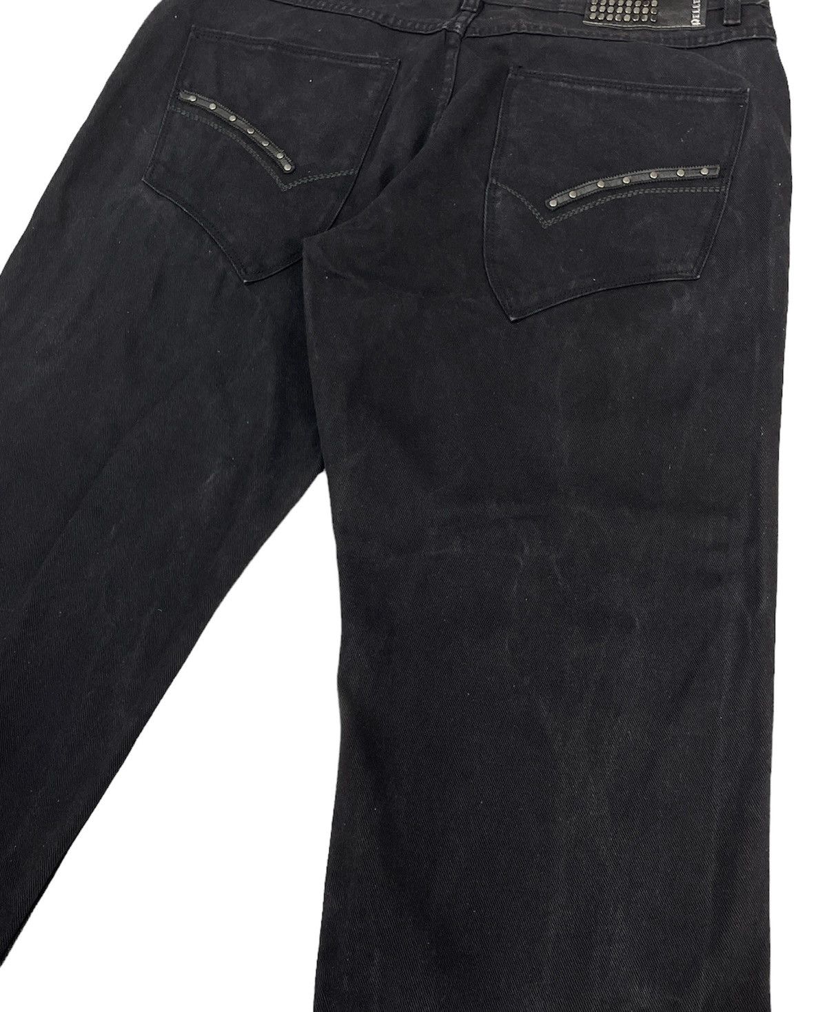 Marc Buchanan Vintage Pelle Pelle Jeans Black Size US 38 / EU 54 - 9 Thumbnail