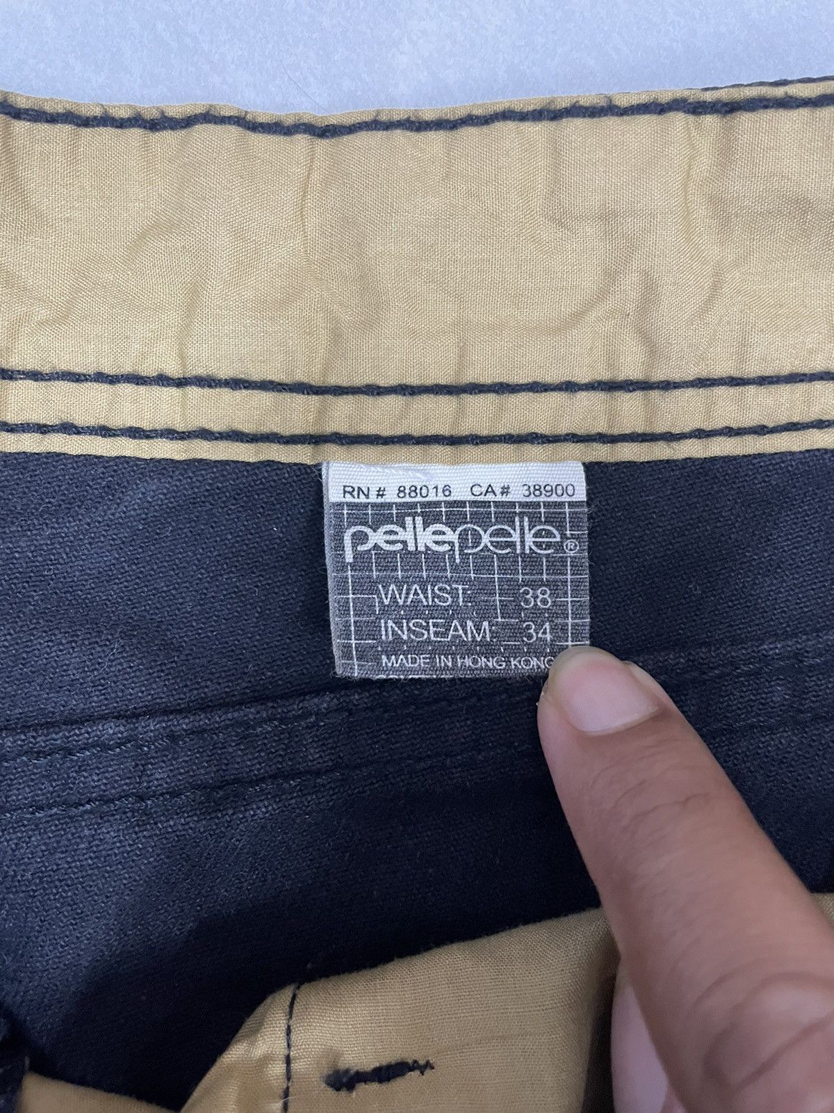 Marc Buchanan Vintage Pelle Pelle Jeans Black Size US 38 / EU 54 - 10 Thumbnail
