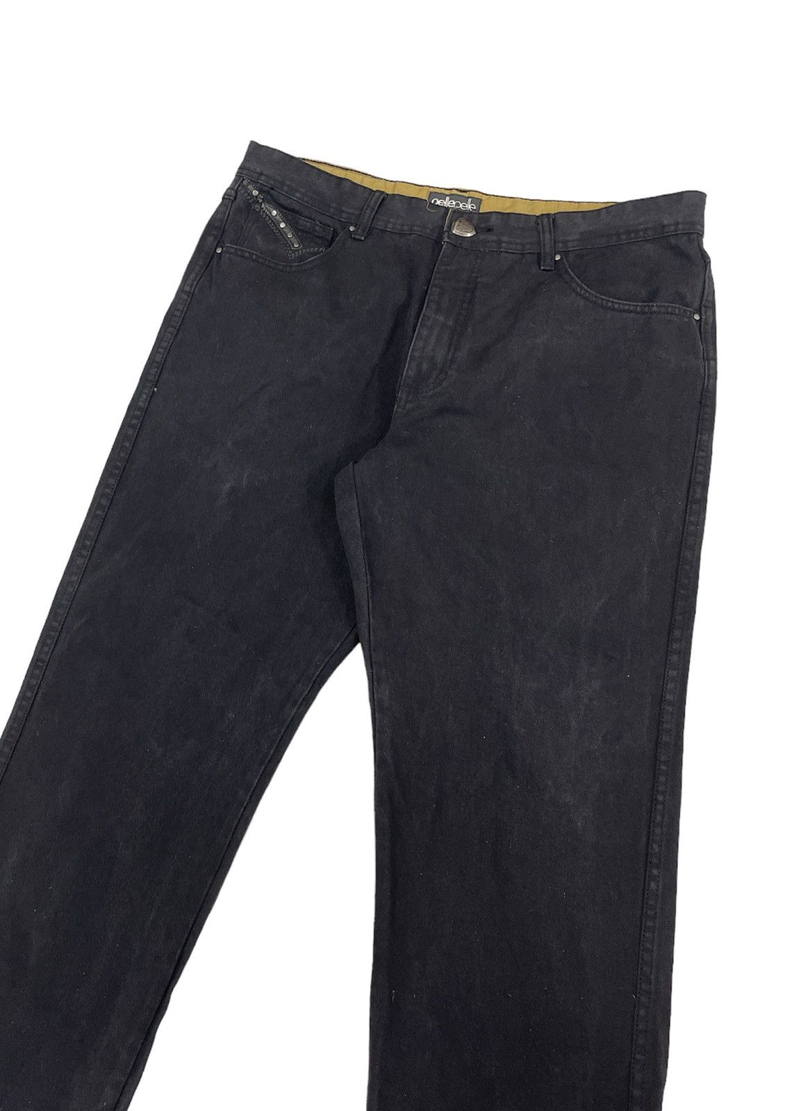 Marc Buchanan Vintage Pelle Pelle Jeans Black Size US 38 / EU 54 - 6 Thumbnail