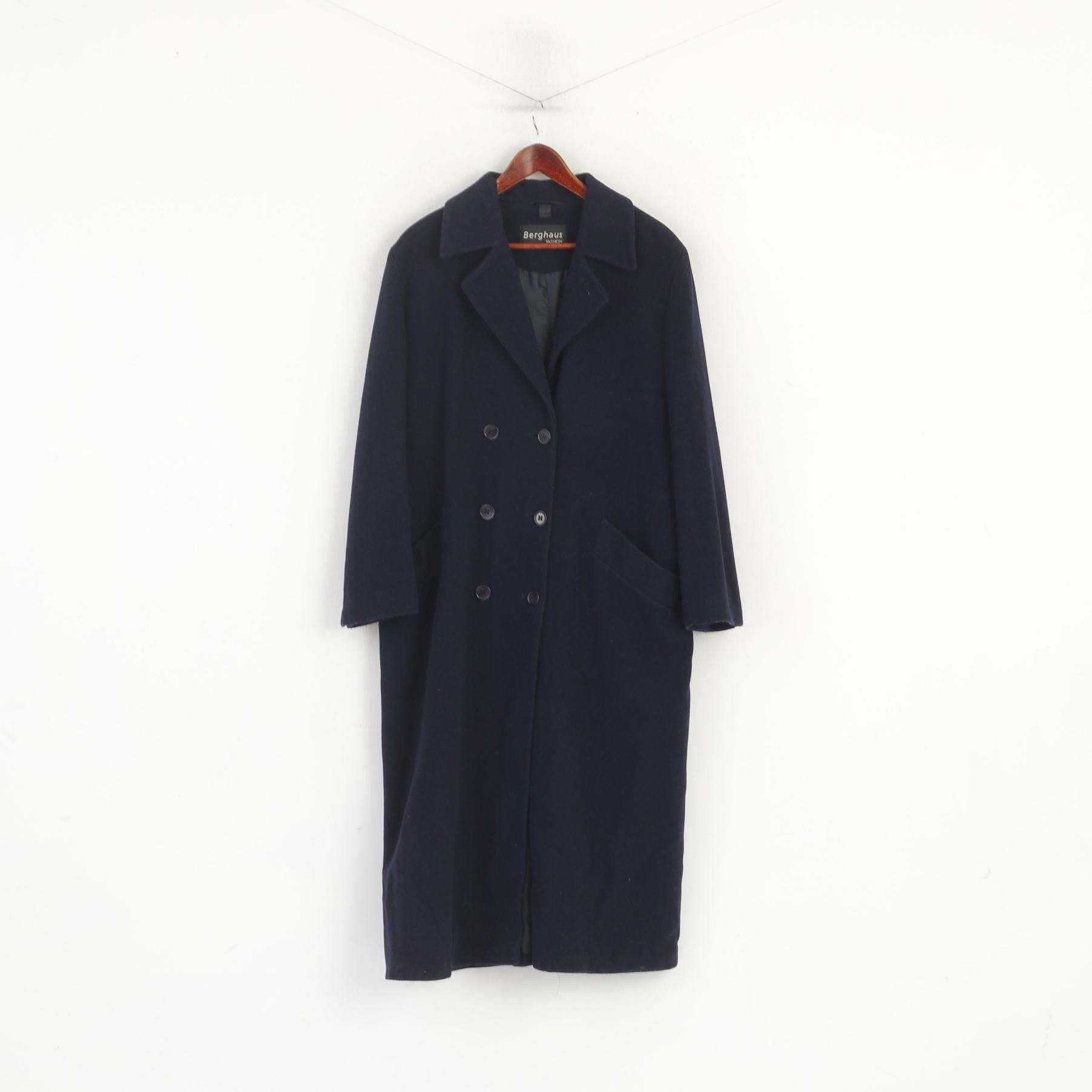 Berghaus Fashion Women XL Coat Navy Wool Cashmere 3101