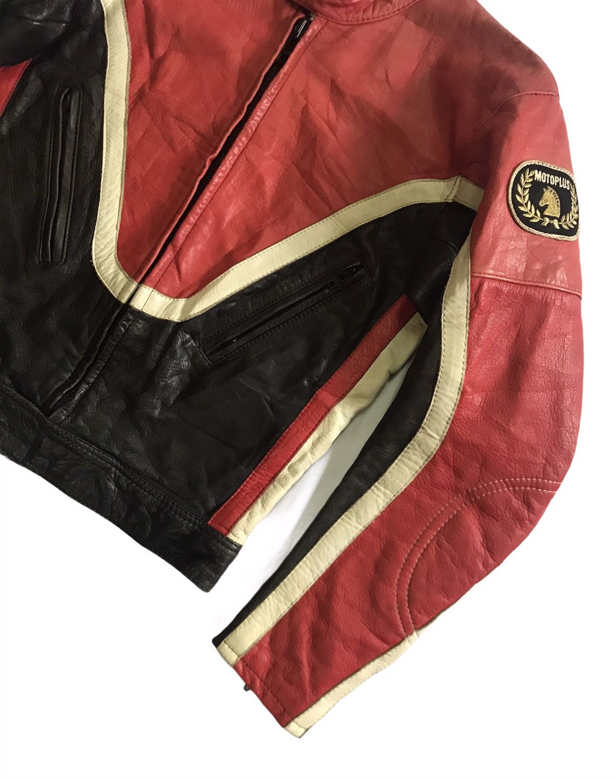 Japanese Brand 🔥RARE Motoplus By Okada Leather Jacket Size US S / EU 44-46 / 1 - 7 Thumbnail