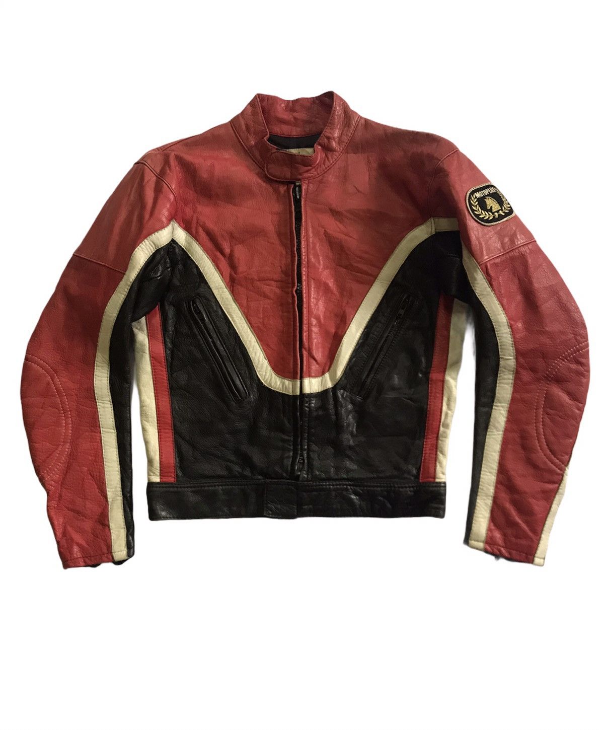 Japanese Brand 🔥RARE Motoplus By Okada Leather Jacket Size US S / EU 44-46 / 1 - 4 Thumbnail