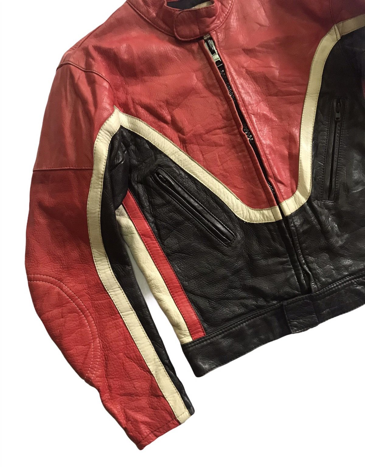 Japanese Brand 🔥RARE Motoplus By Okada Leather Jacket Size US S / EU 44-46 / 1 - 6 Thumbnail