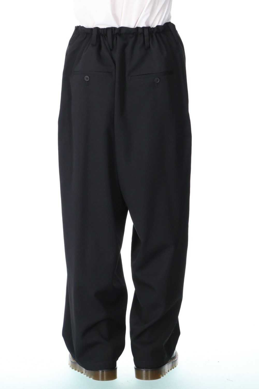 Yohji Yamamoto Yohji Yamamoto Pour Homme - WOOL GABARDINE WIDE STRING PANTS Size US 30 / EU 46 - 6 Thumbnail