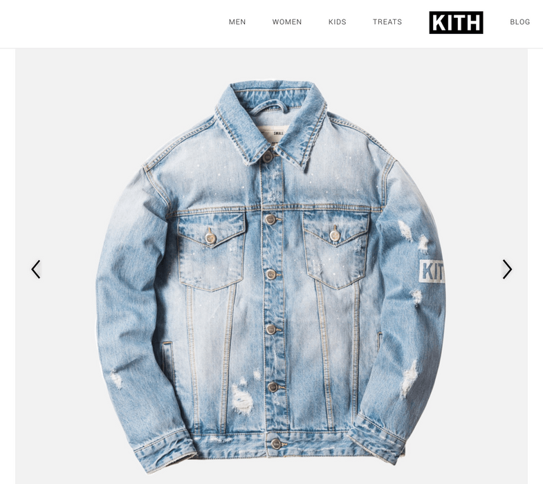 Kith laight denim jacket hosu outlet blue