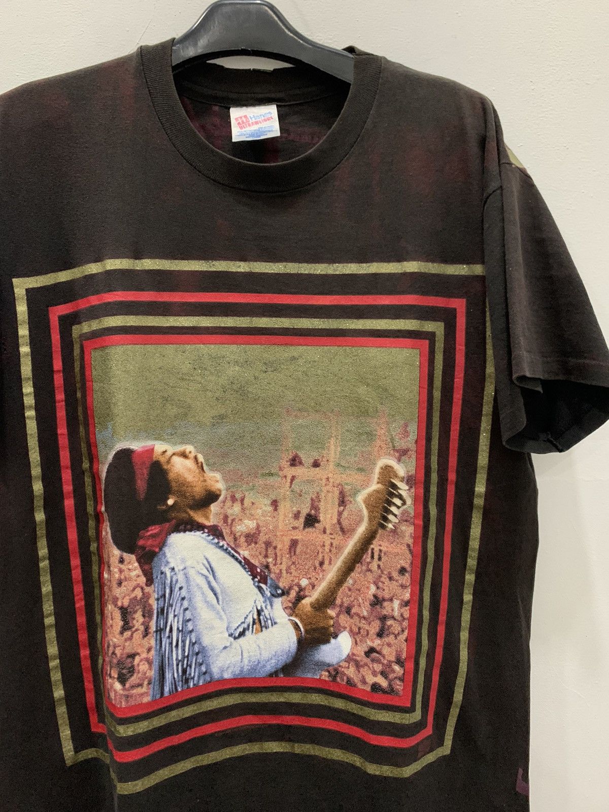 Band Tees × Jimi Hendrix × Vintage Vintage Jimi Hendrix Woodstock Shirt (1994)! Size US L / EU 52-54 / 3 - 1 Thumbnail