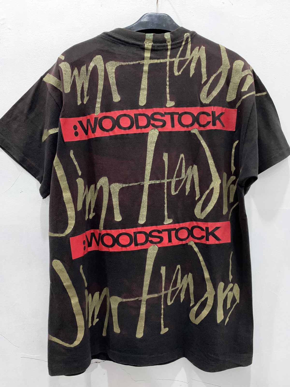 Band Tees × Jimi Hendrix × Vintage Vintage Jimi Hendrix Woodstock Shirt (1994)! Size US L / EU 52-54 / 3 - 2 Thumbnail