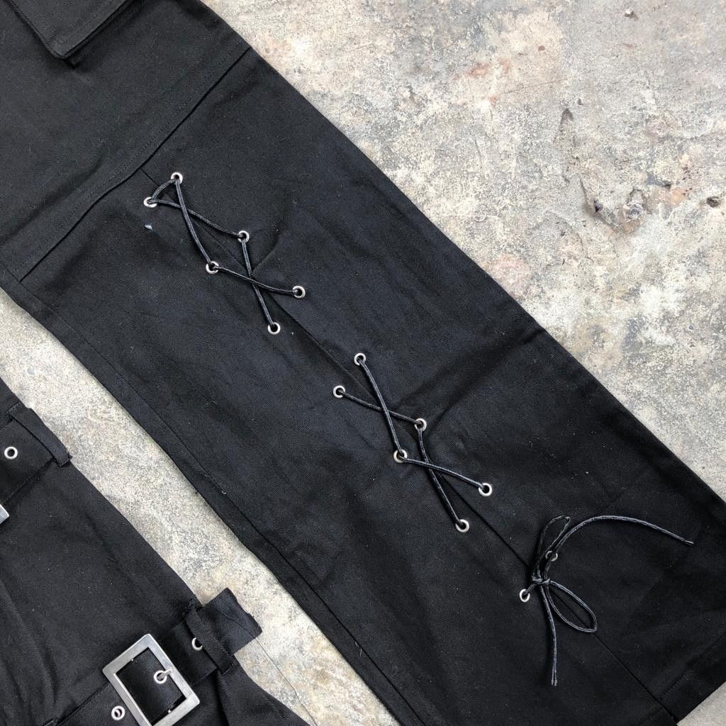 14th Addiction × If Six Was Nine × Japanese Brand Punk Bondage Pants Size US 32 / EU 48 - 7 Thumbnail