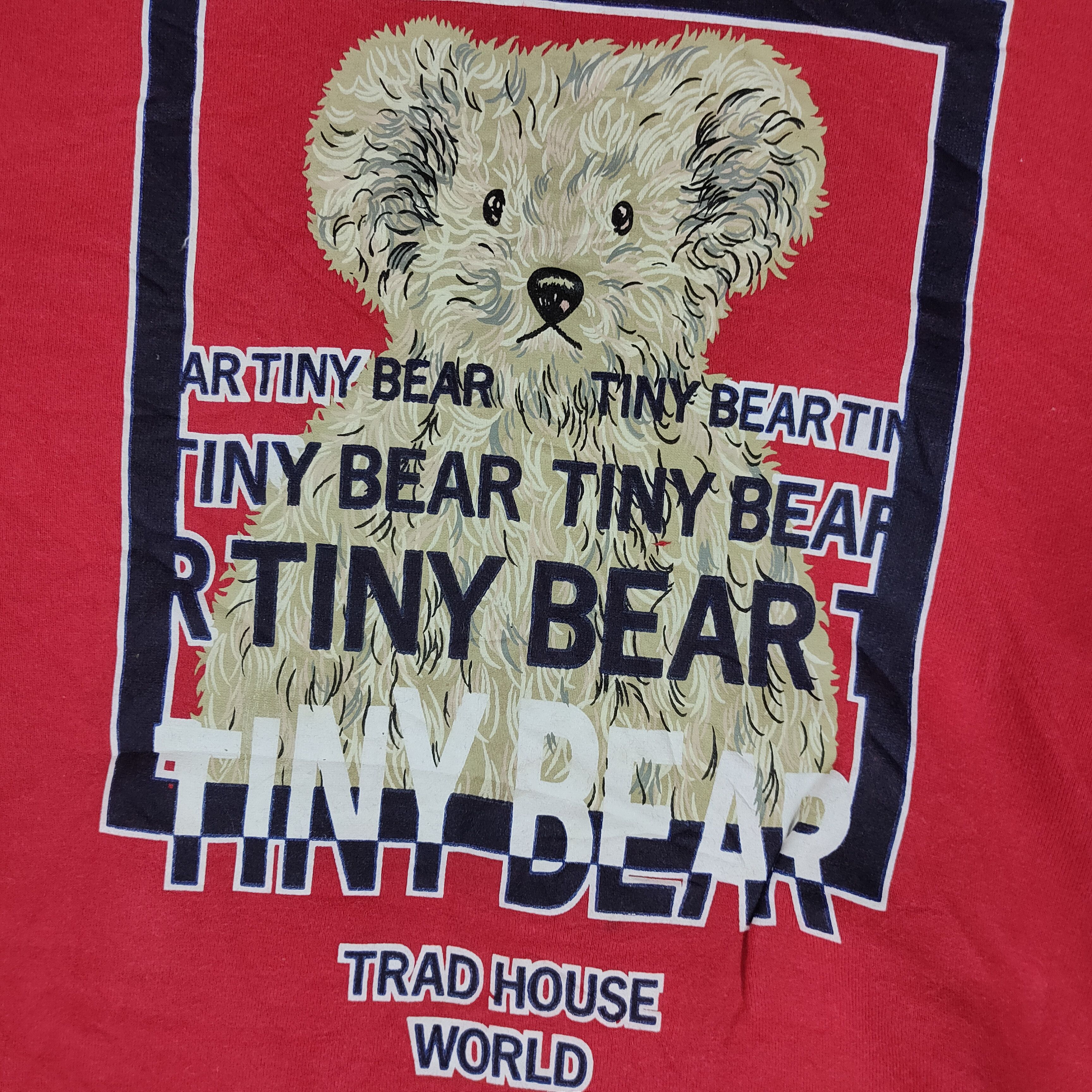 Japanese Brand TRAD HOUSE Tiny Bear Big Printed Japan Designer Sweatshirt Size US M / EU 48-50 / 2 - 2 Thumbnail