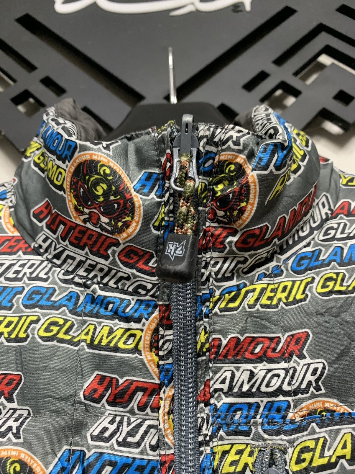 HYSTERIC GLAMOUR FULL PRINT REVESIBLE JACKET BOMBER