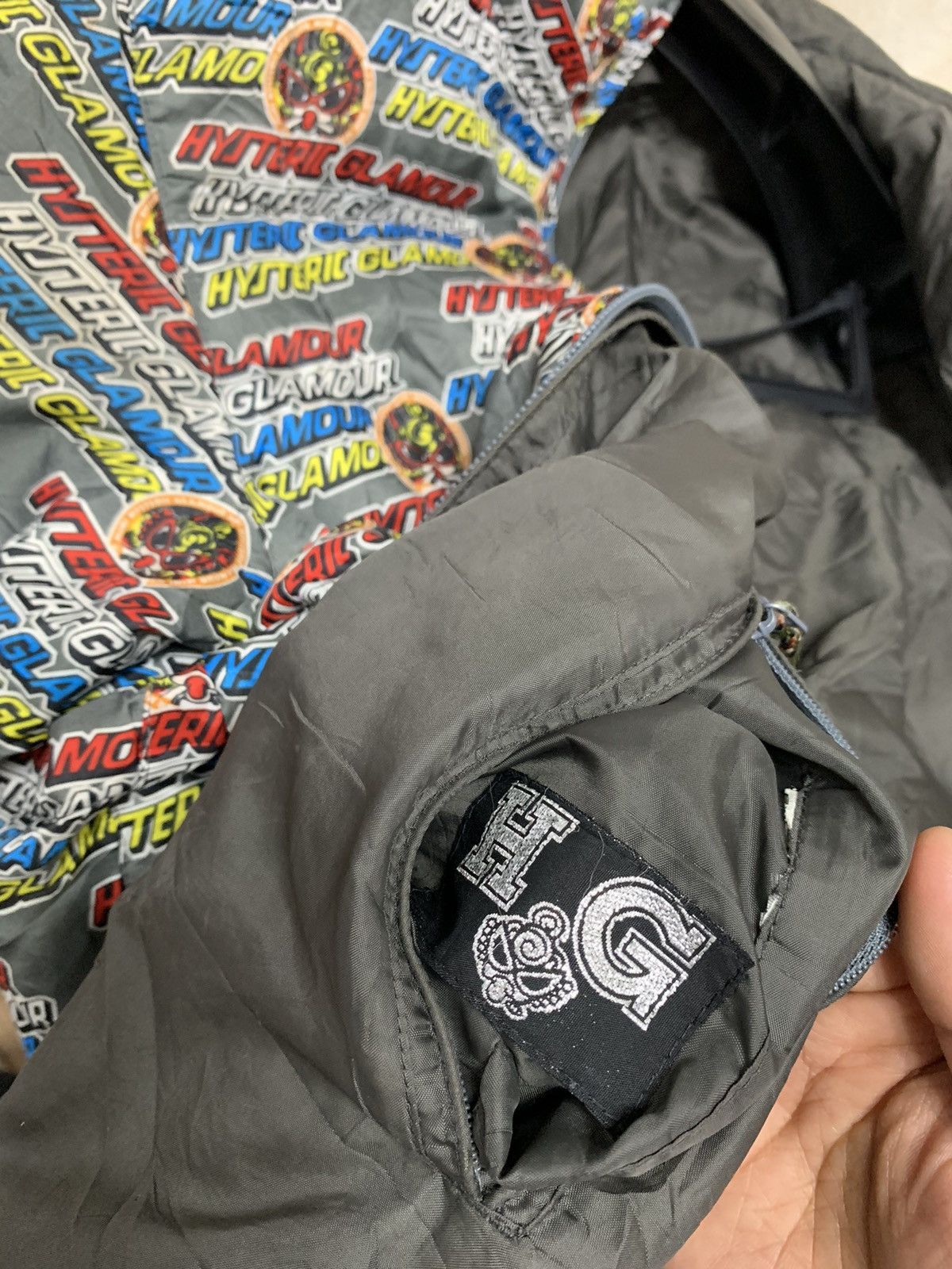 HYSTERIC GLAMOUR FULL PRINT REVESIBLE JACKET BOMBER