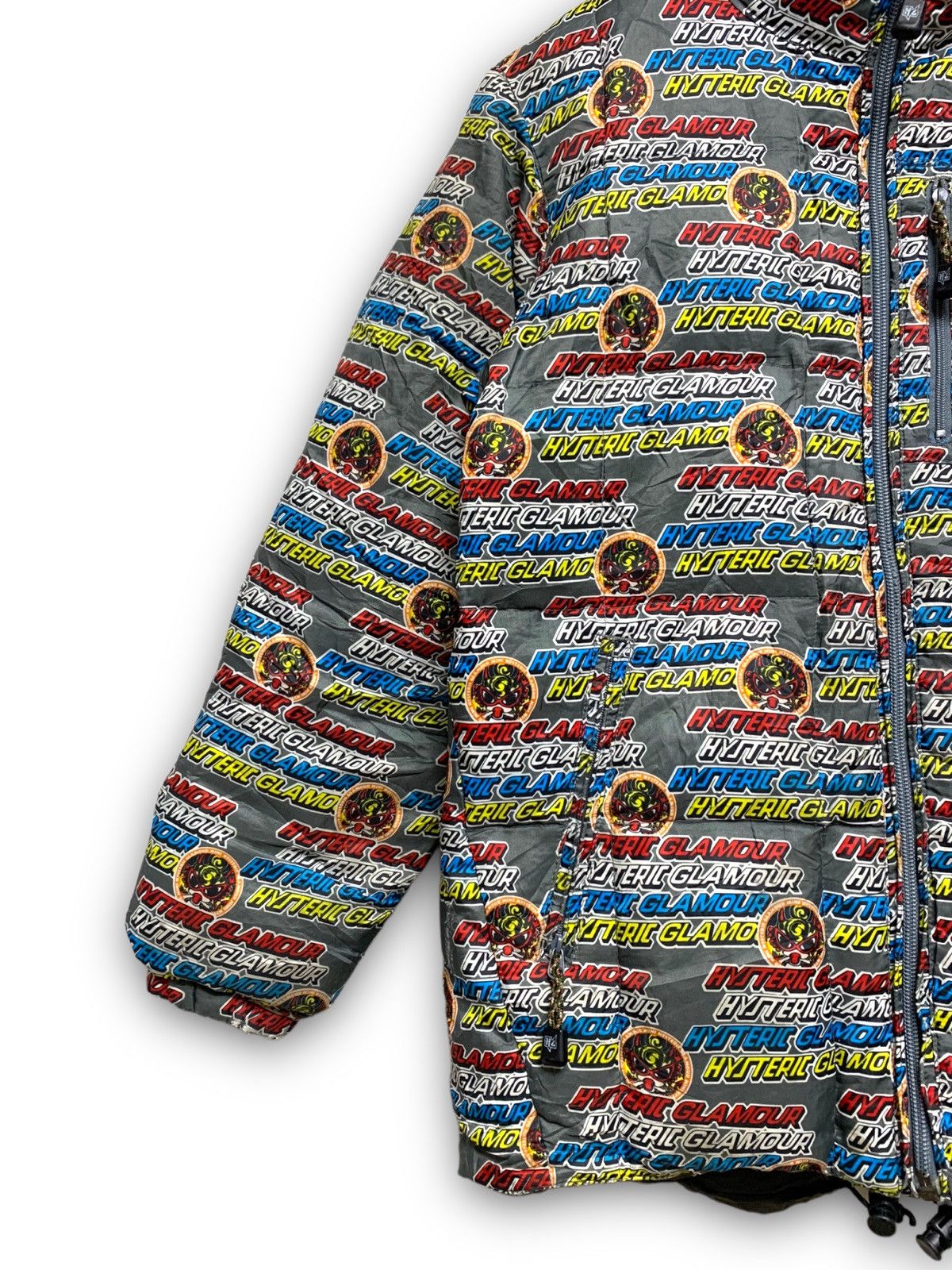 HYSTERIC GLAMOUR FULL PRINT REVESIBLE JACKET BOMBER
