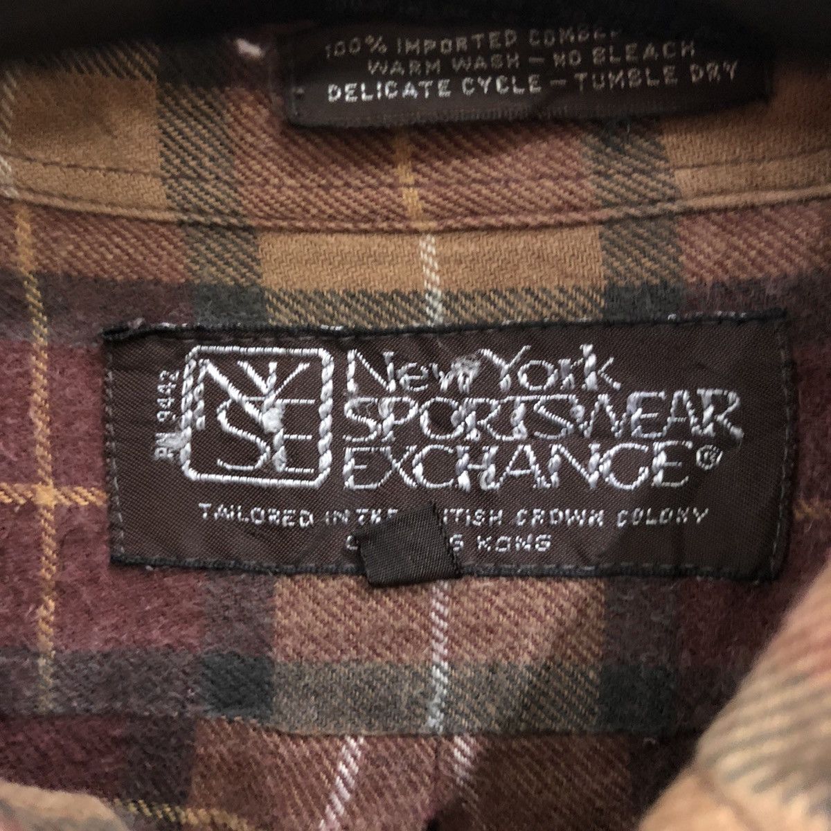 Vintage Vintage New York Sportswear Plaid tartan Flannel Shirt 👕 Size US L / EU 52-54 / 3 - 4 Thumbnail