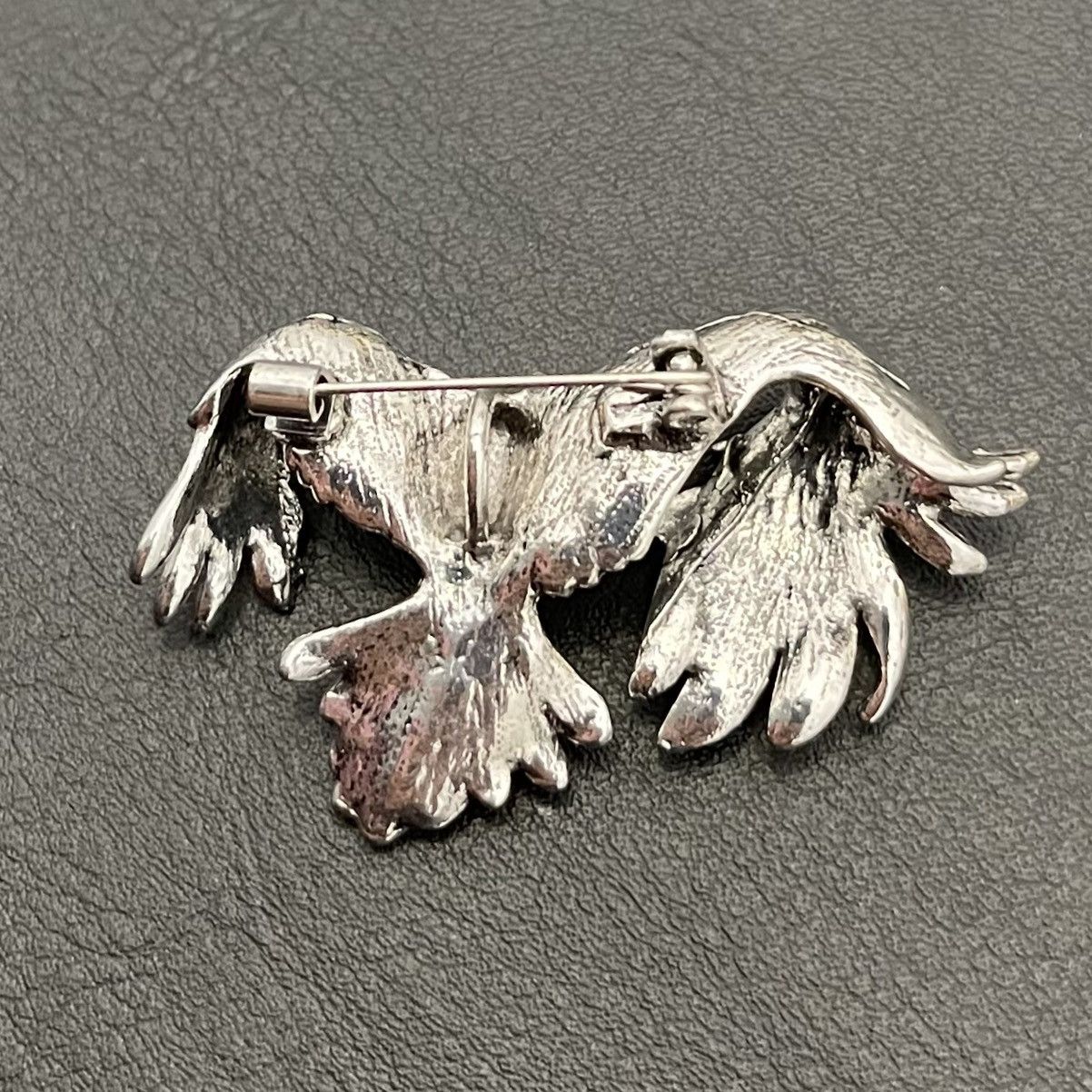 Jewelry Flying Eagle Vintage Style Silver Pin Brooch Size ONE SIZE - 2 Thumbnail
