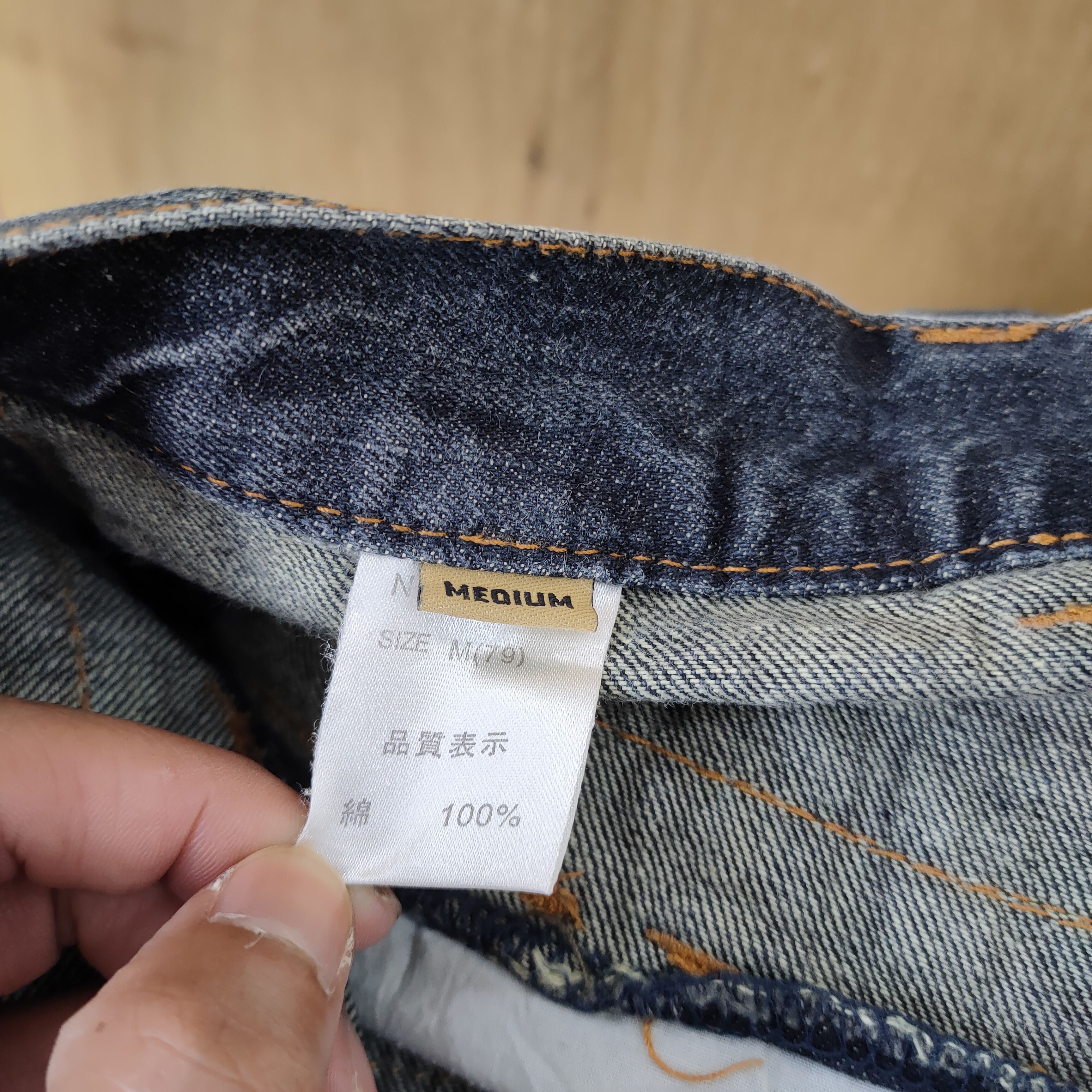 Japanese Brand ANNFUl DOUBLE WAIST BLACK STORM JEAN DENIM PANTS Size US 30 / EU 46 - 15 Thumbnail