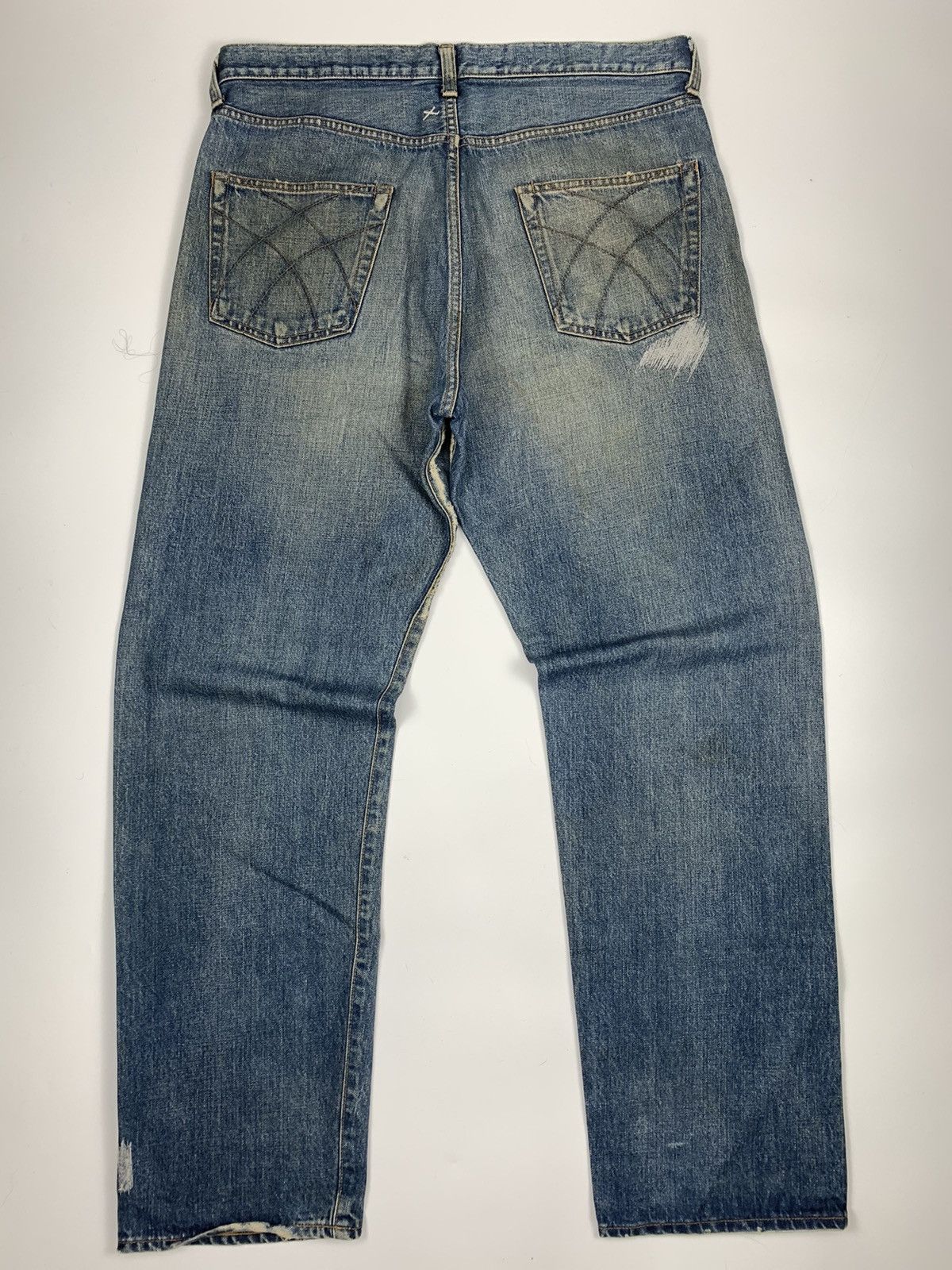Japanese Brand Sifury Distressed Denim Blue Jeans Size US 36 / EU 52 - 12 Thumbnail