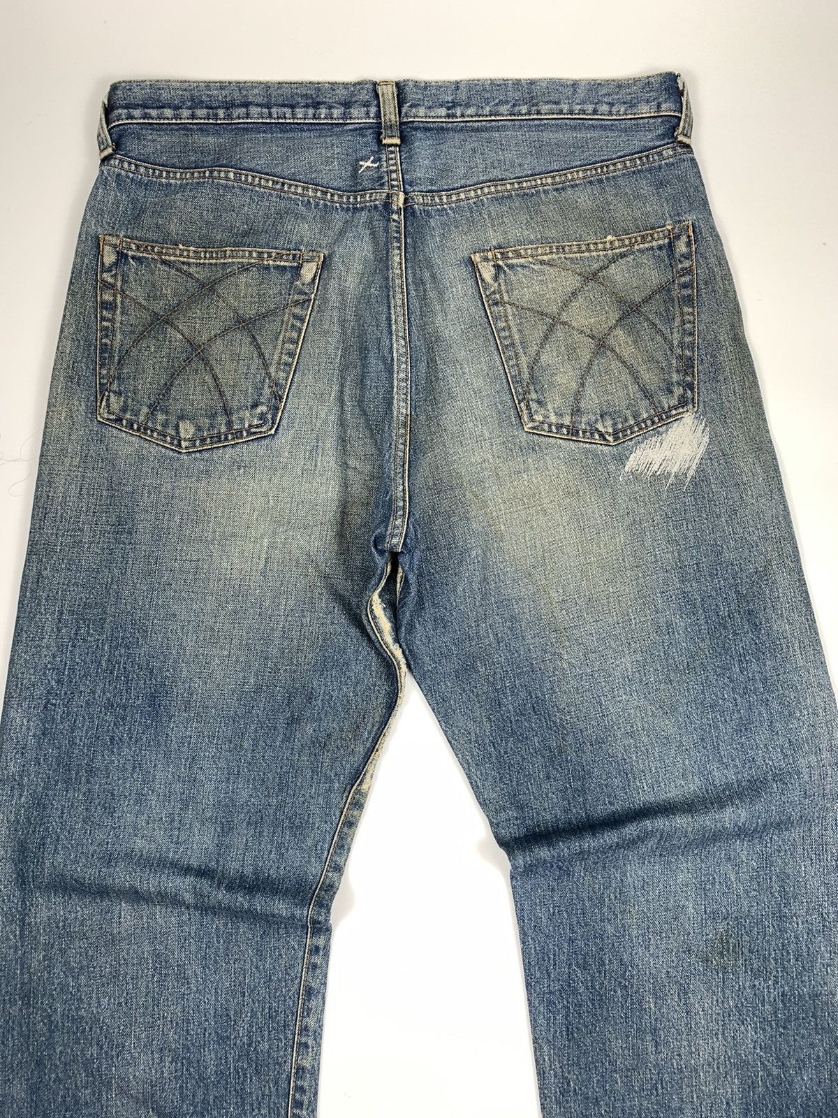 Japanese Brand Sifury Distressed Denim Blue Jeans Size US 36 / EU 52 - 13 Thumbnail