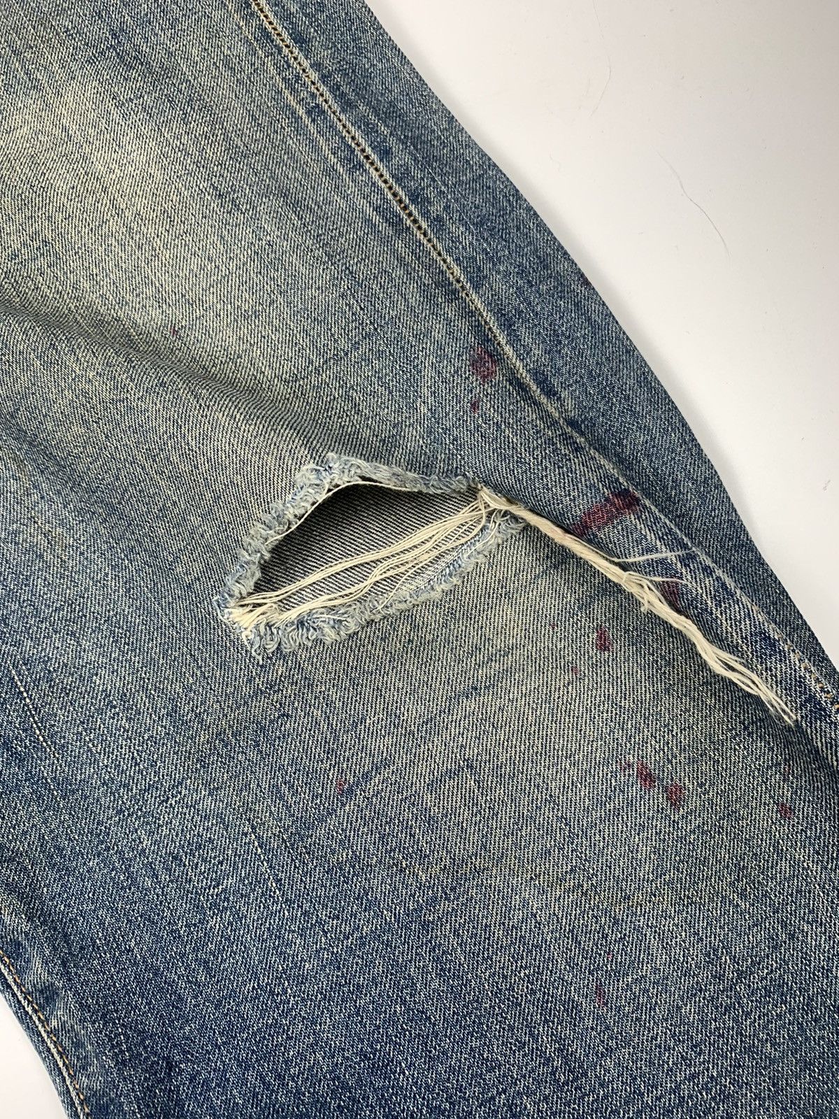 Japanese Brand Sifury Distressed Denim Blue Jeans Size US 36 / EU 52 - 6 Thumbnail