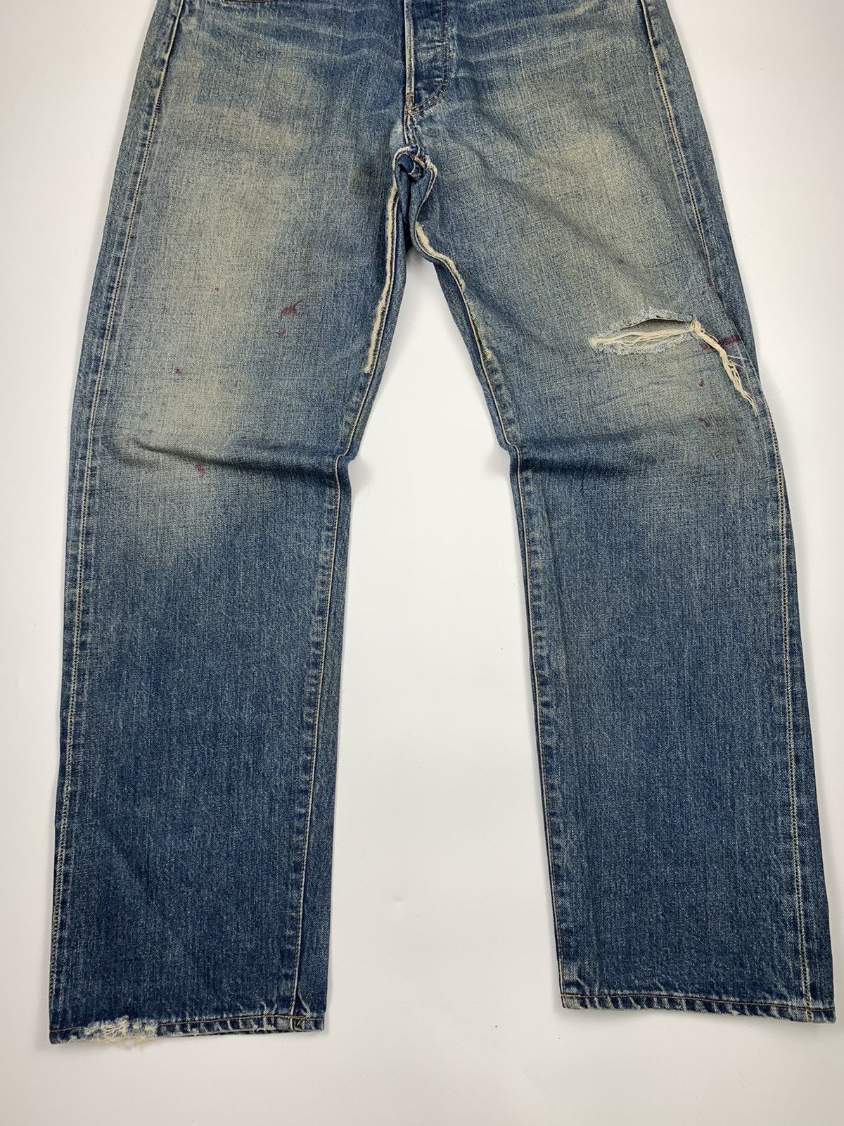 Japanese Brand Sifury Distressed Denim Blue Jeans Size US 36 / EU 52 - 3 Thumbnail