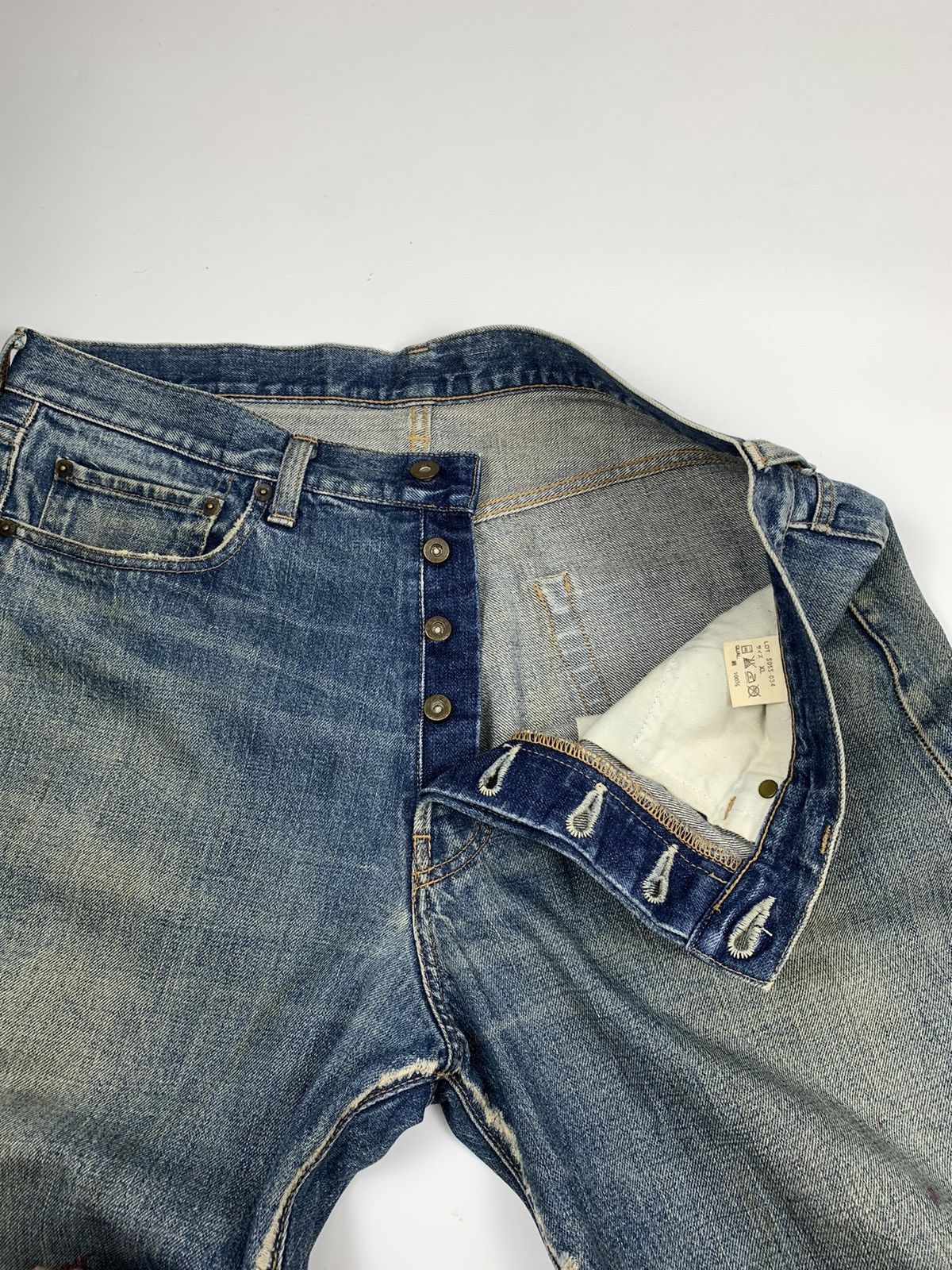 Japanese Brand Sifury Distressed Denim Blue Jeans Size US 36 / EU 52 - 7 Thumbnail