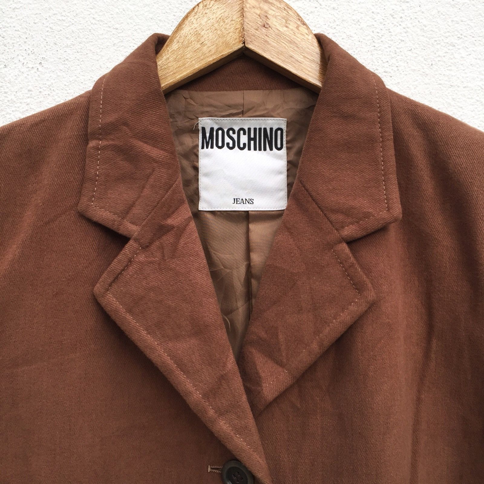 Moschino 1980s Brown Button Blazer Size US S / EU 44-46 / 1 - 3 Thumbnail