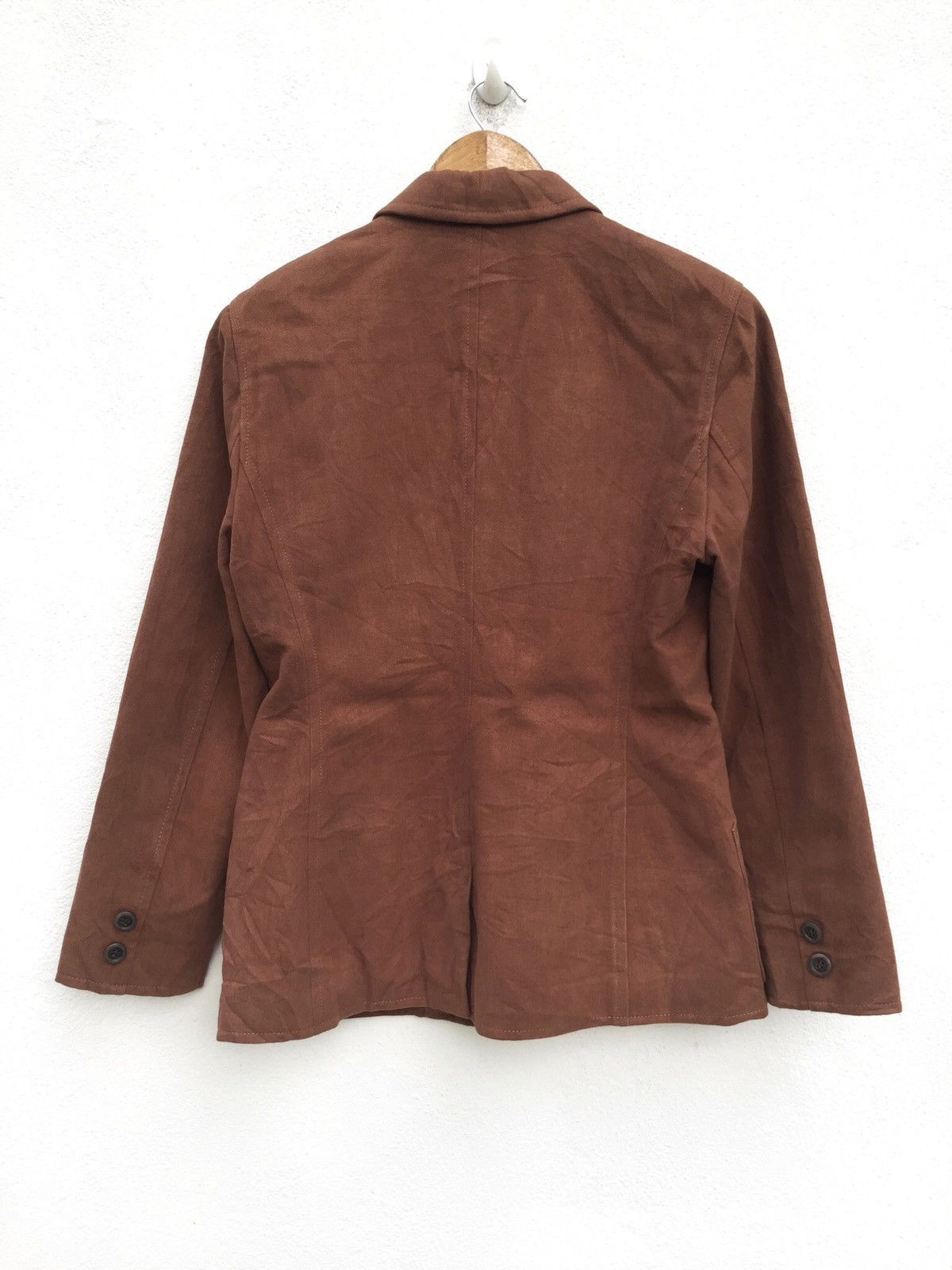 Moschino 1980s Brown Button Blazer Size US S / EU 44-46 / 1 - 2 Thumbnail
