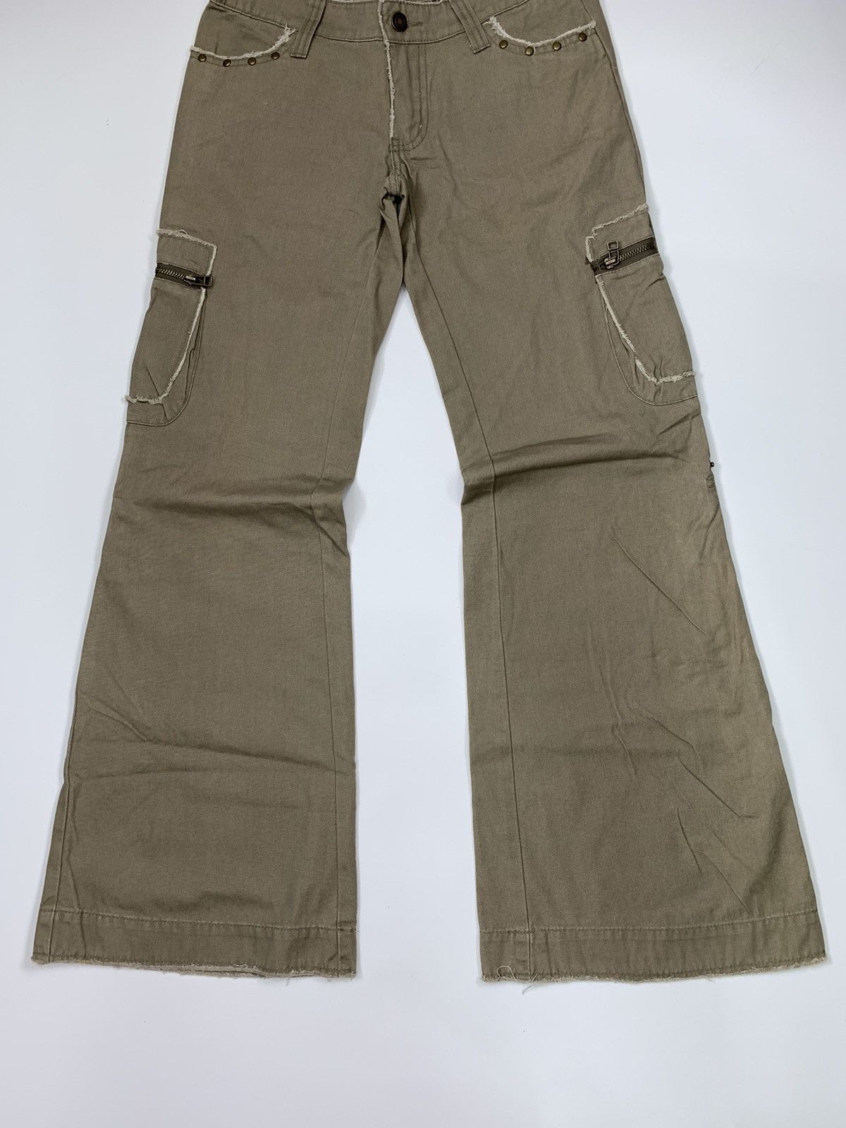 Designer × Japanese Brand Ingni inside out stitching bootcut Multipocket Cargo Trouser Size US 28 / EU 44 - 3 Thumbnail