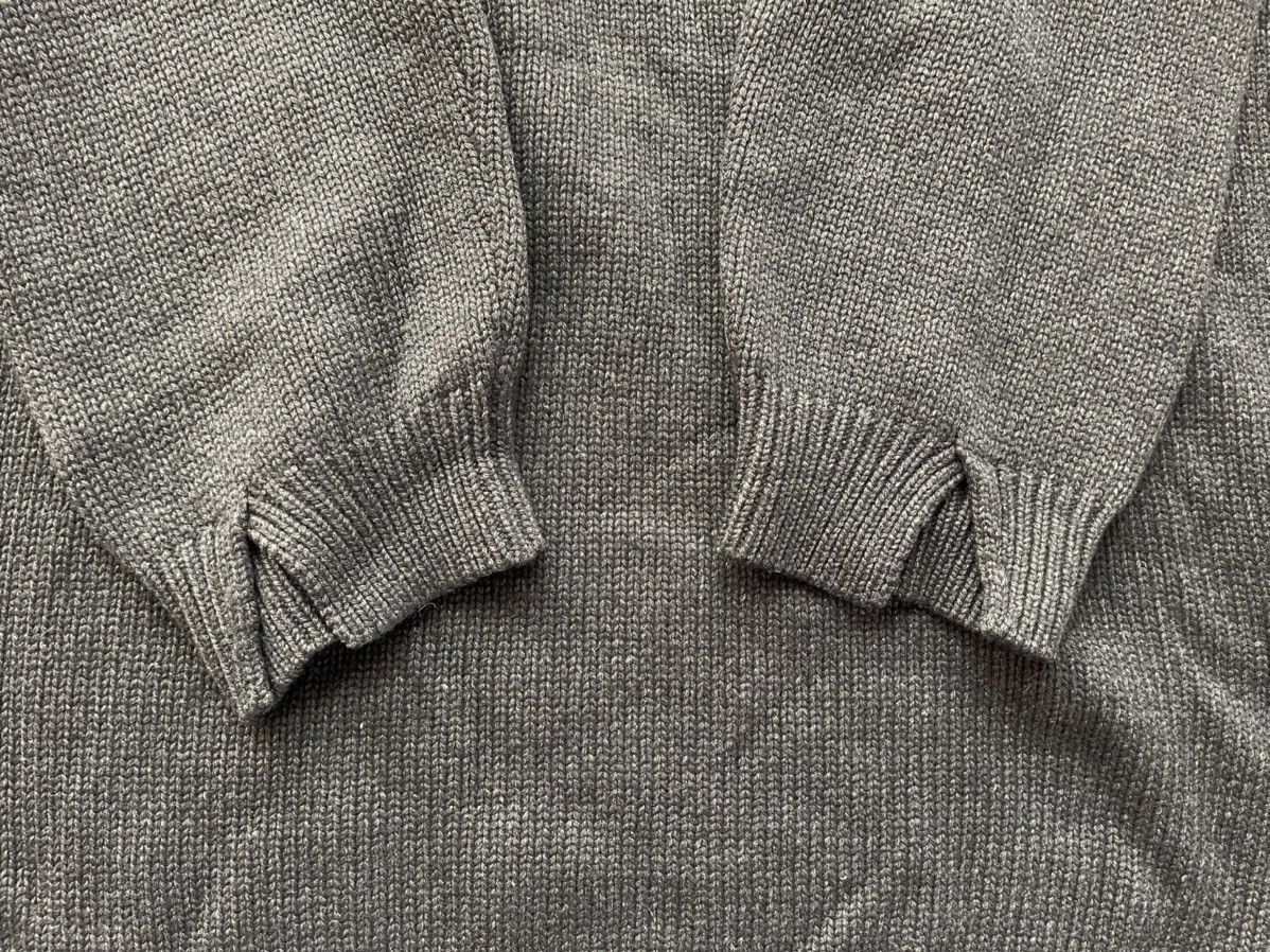 Brunello Cucinelli × Designer × Vintage Brunello Cucinelli 80s vintage graphite wool sweater Size US L / EU 52-54 / 3 - 6 Thumbnail