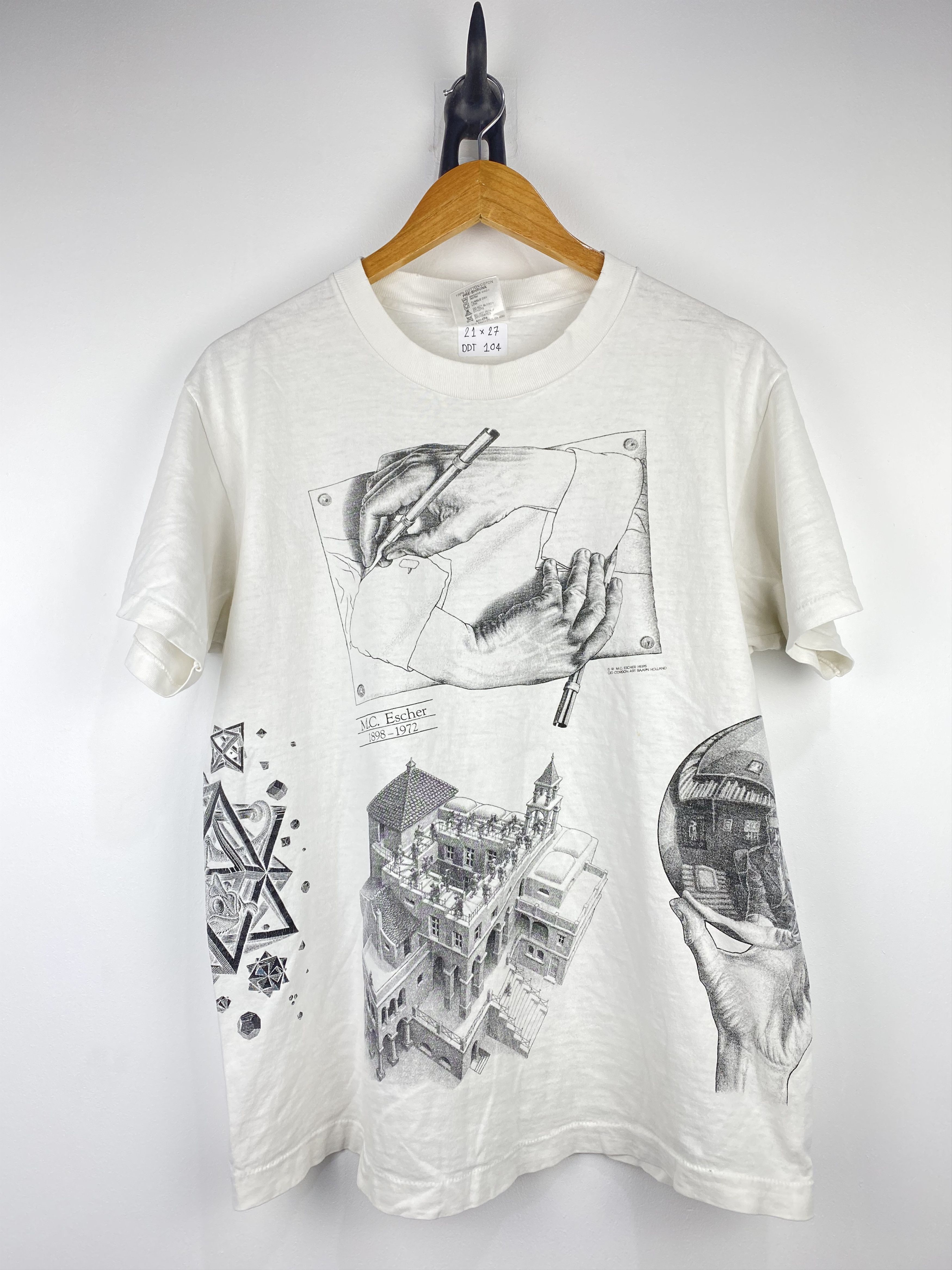 Art × Vintage Vintage MC Escher Multi Print T-Shirts DDT104 | Grailed