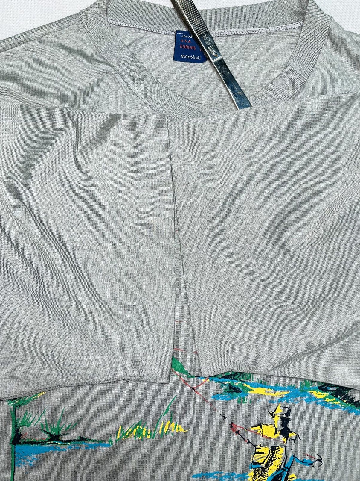 Japanese Brand × Montbell × Vintage Vintage japan Mont bell outdoor shirt single stitch 90s fish Size US M / EU 48-50 / 2 - 7 Thumbnail