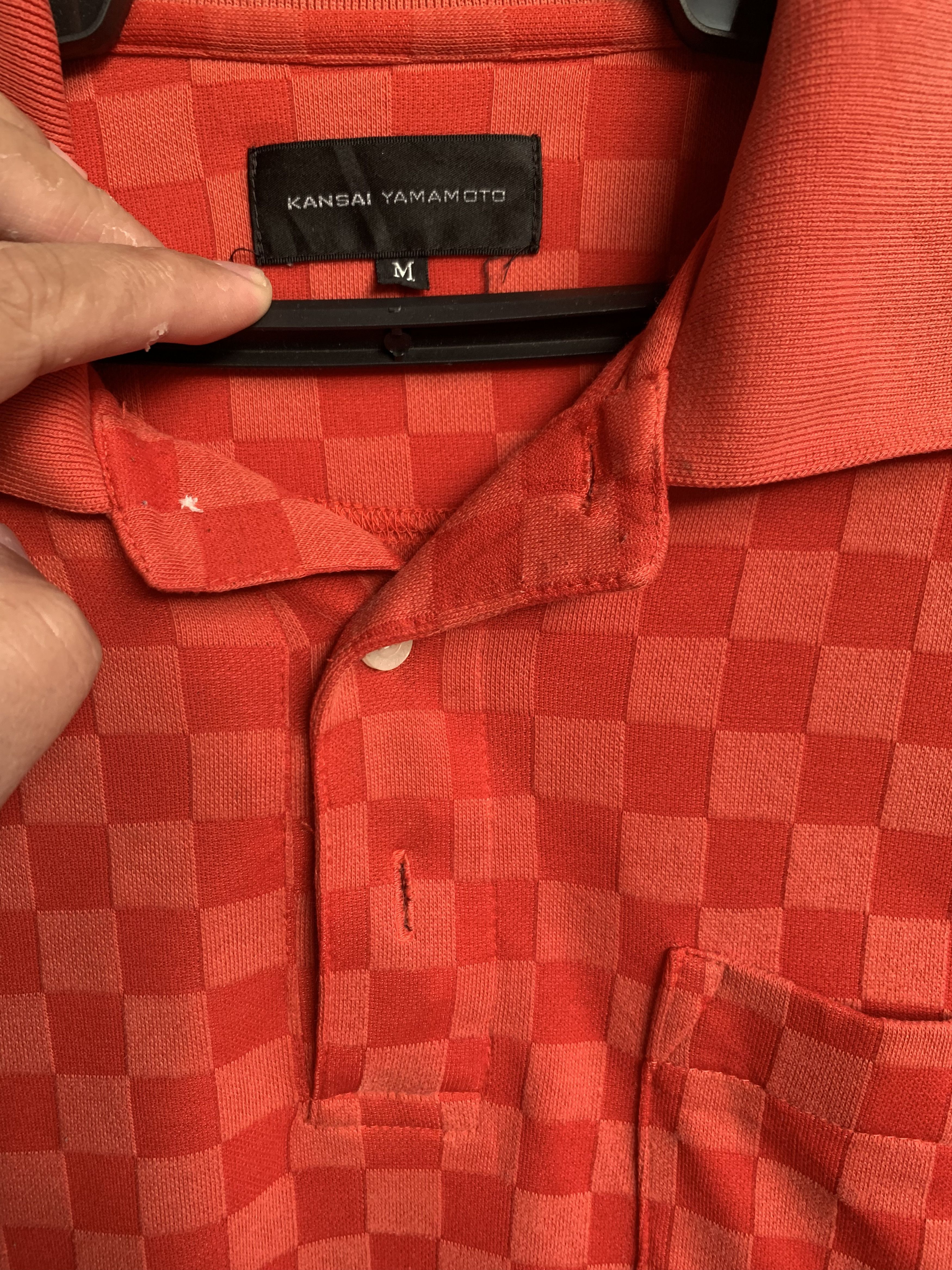 Kansai Yamamoto Kansai Yamamoto Checkered Design Long Sleeve Tee Size US M / EU 48-50 / 2 - 3 Thumbnail
