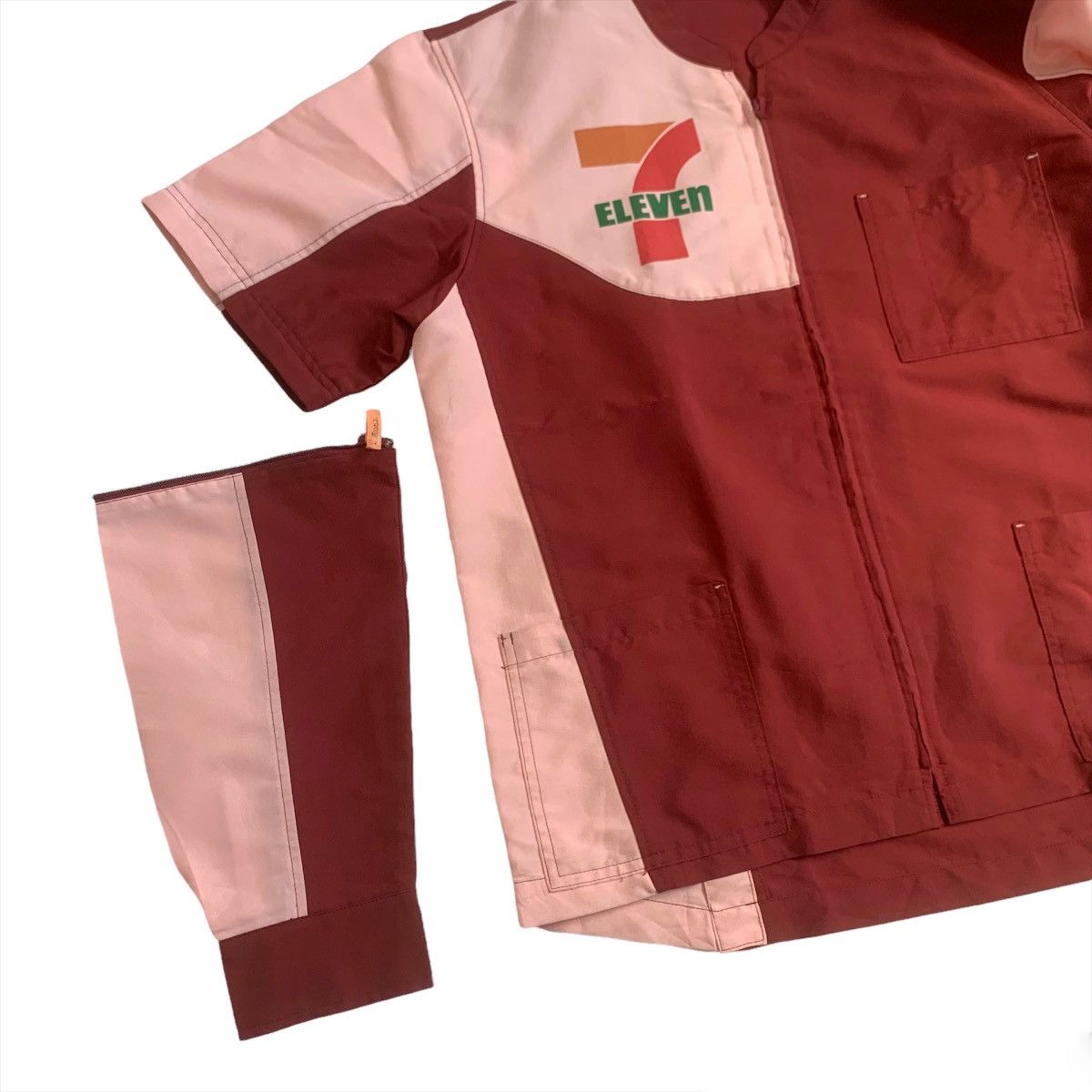 Japanese Brand × Uniform Wares Vintage 7 Eleven Detachable Sleeve Uniform Size US L / EU 52-54 / 3 - 7 Thumbnail