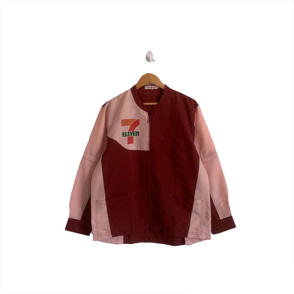 Japanese Brand × Uniform Wares Vintage 7 Eleven Detachable Sleeve Uniform Size US L / EU 52-54 / 3 - 1 Thumbnail