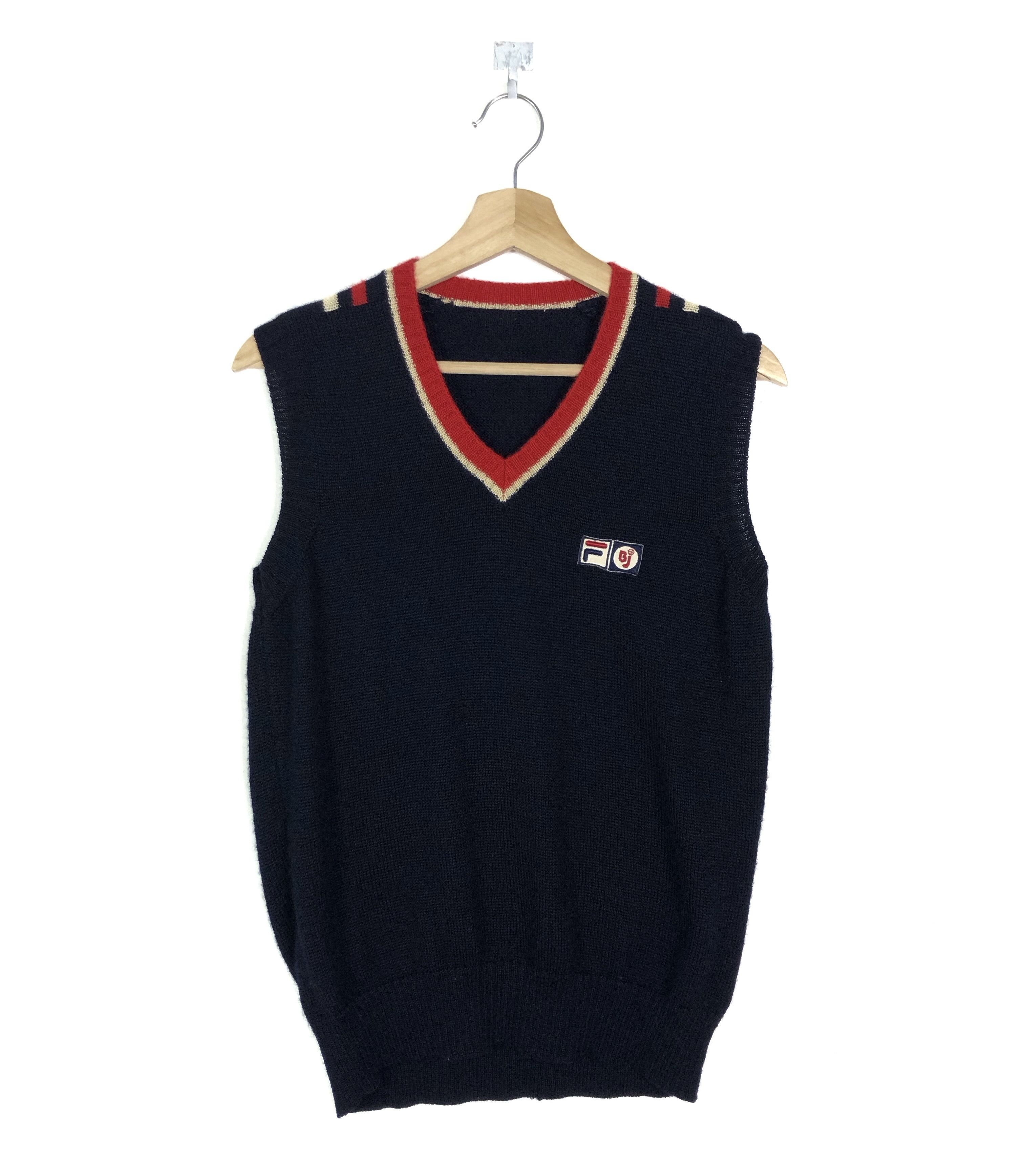 イタリア製70s ヴィンテージ FILA ビヨンボルグ BJニットベスト