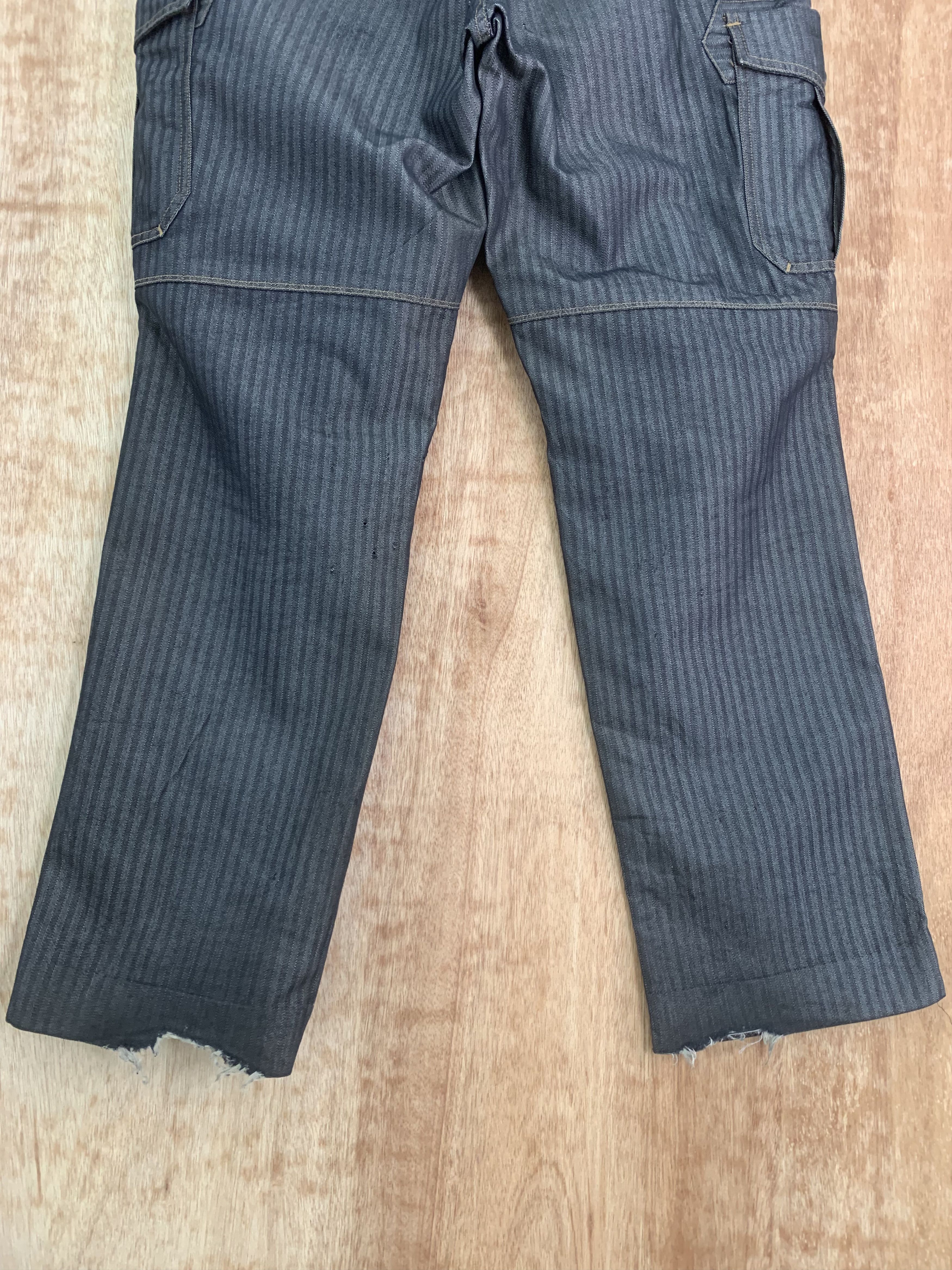 Japanese Brand Cargo Pants Burtle Over The Stripes Multipocket Streetwear Size US 30 / EU 46 - 11 Thumbnail