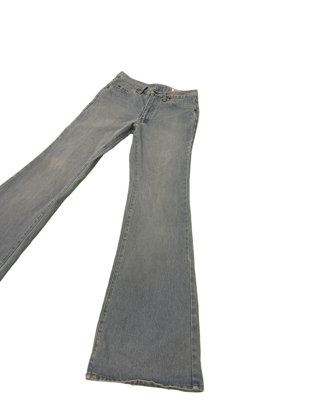 Japanese Brand Flare Jeans 90s Big John Japan Denim Bell Bottom 3🟦6 Size US 28 / EU 44 - 3 Thumbnail