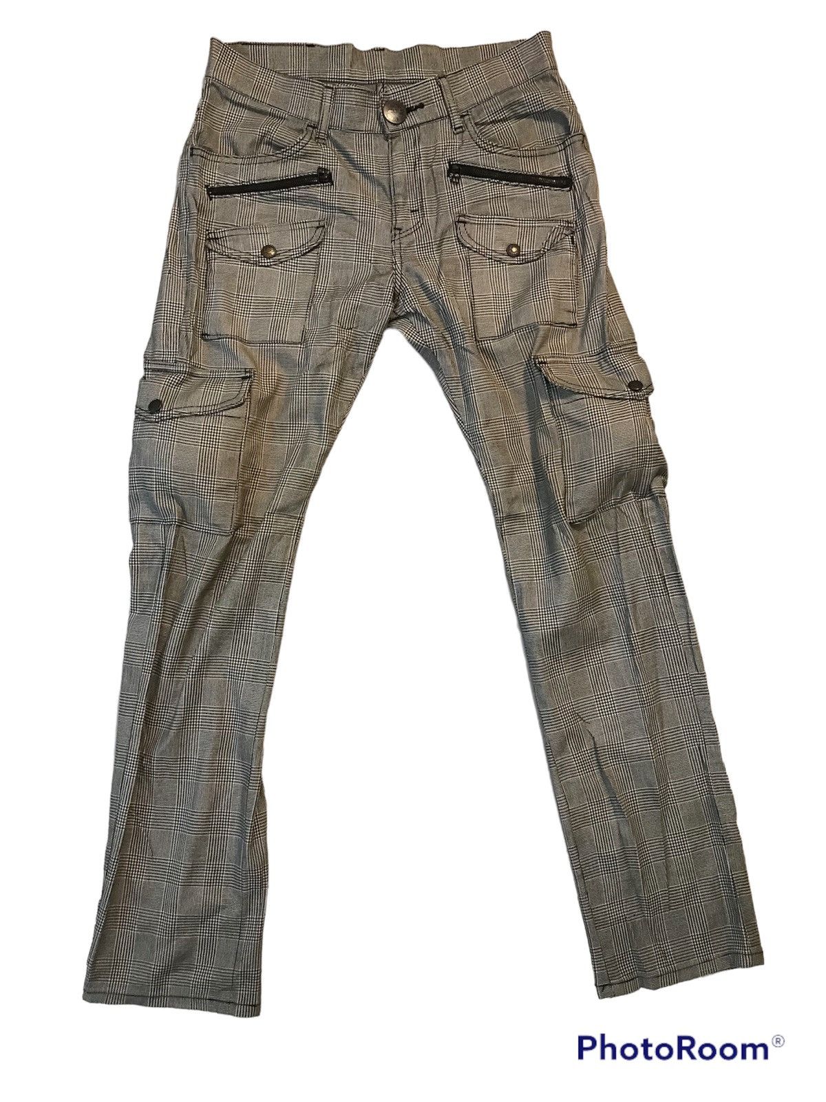 tartan cargo pant with multipocket