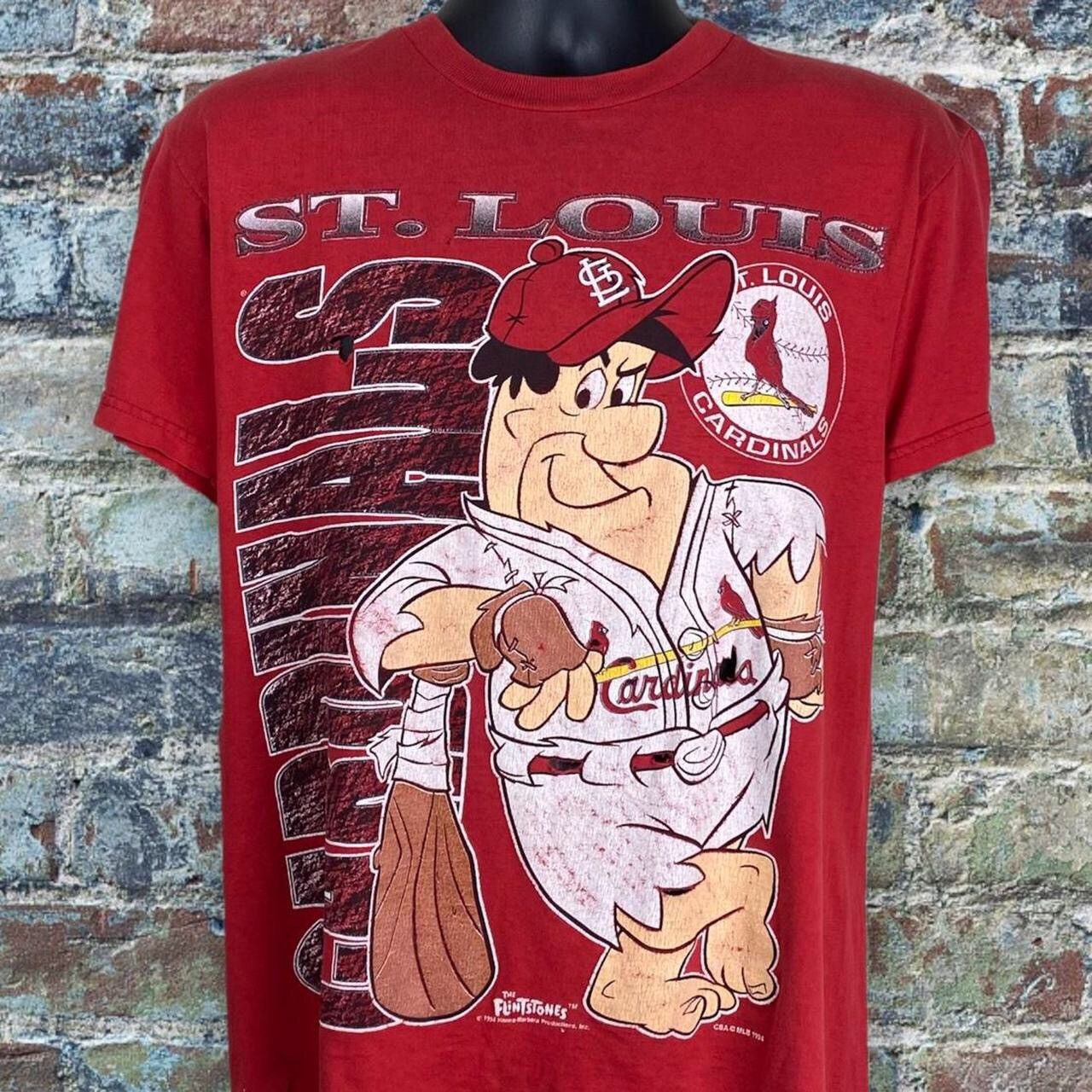 Vintage 1990 Stan Musial Caricature St. Louis Cardinals T-Shirt in