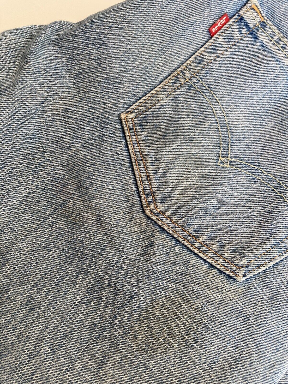Levi's Men 511 Slim Jeans W33 L32 Denim Faded White Trousers Skinny Size US 33 - 5 Thumbnail