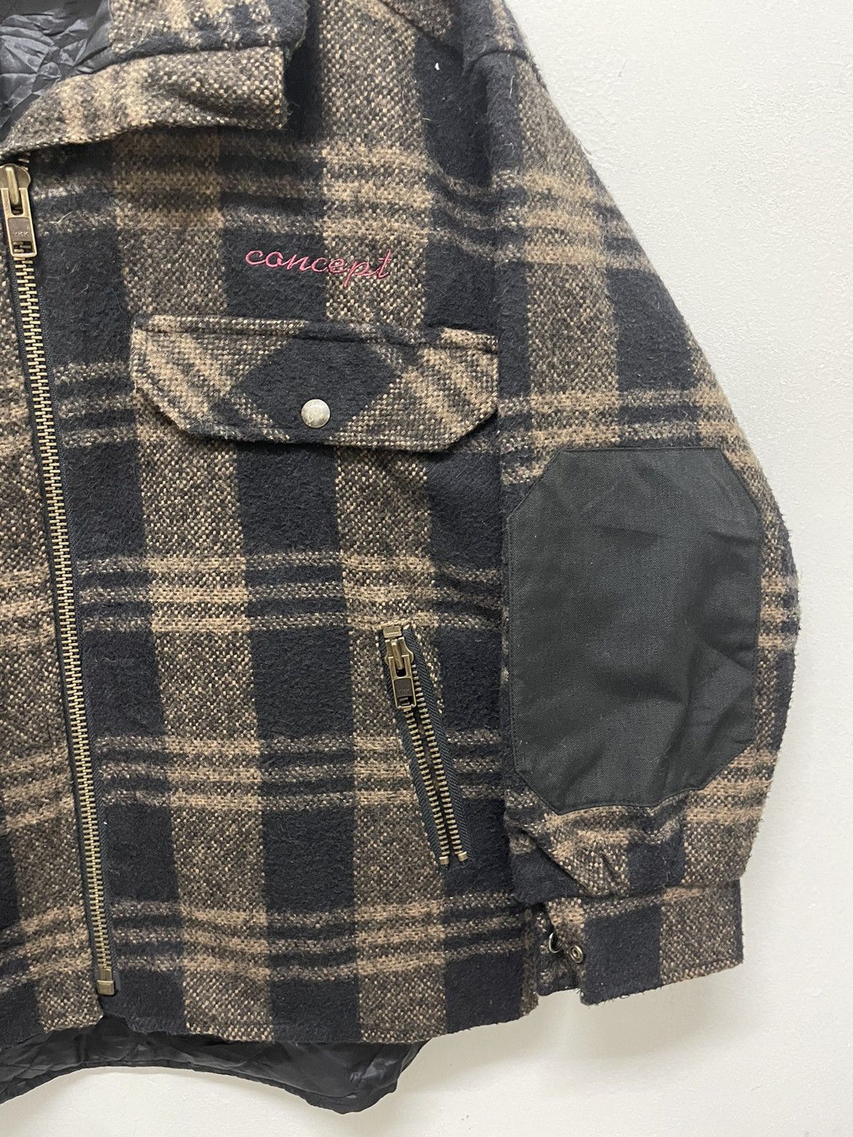 Concepts d'Odeur Vintage CONCEPT Made in Canada Wool Jacket Size US L / EU 52-54 / 3 - 5 Thumbnail
