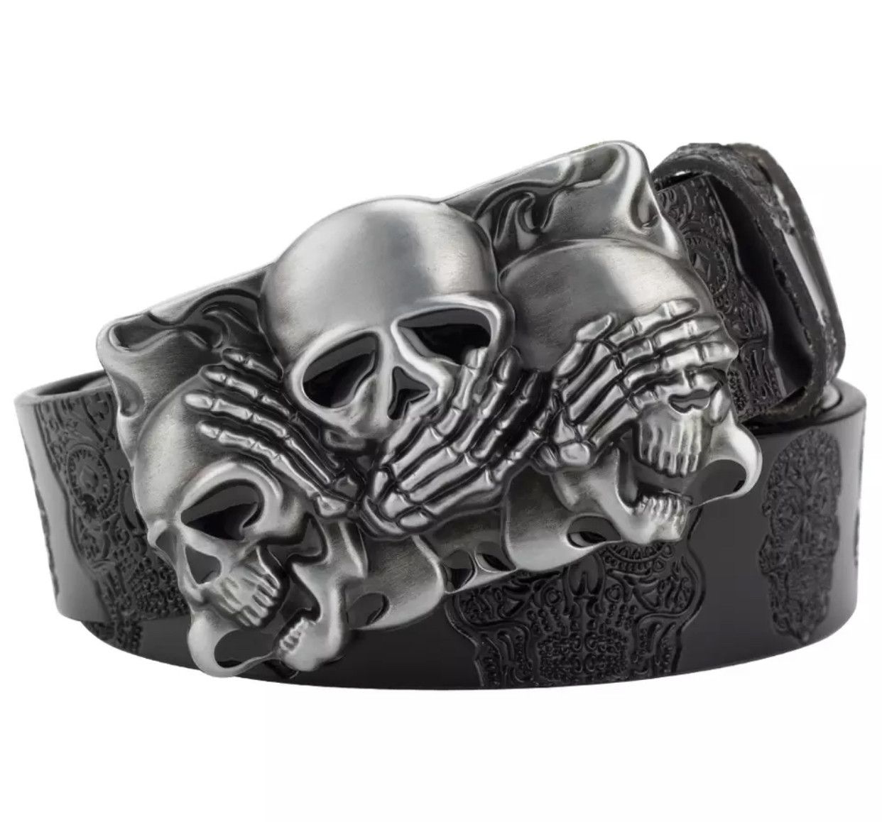 Other Skull Pu Leather Belts Size ONE SIZE - 1 Thumbnail