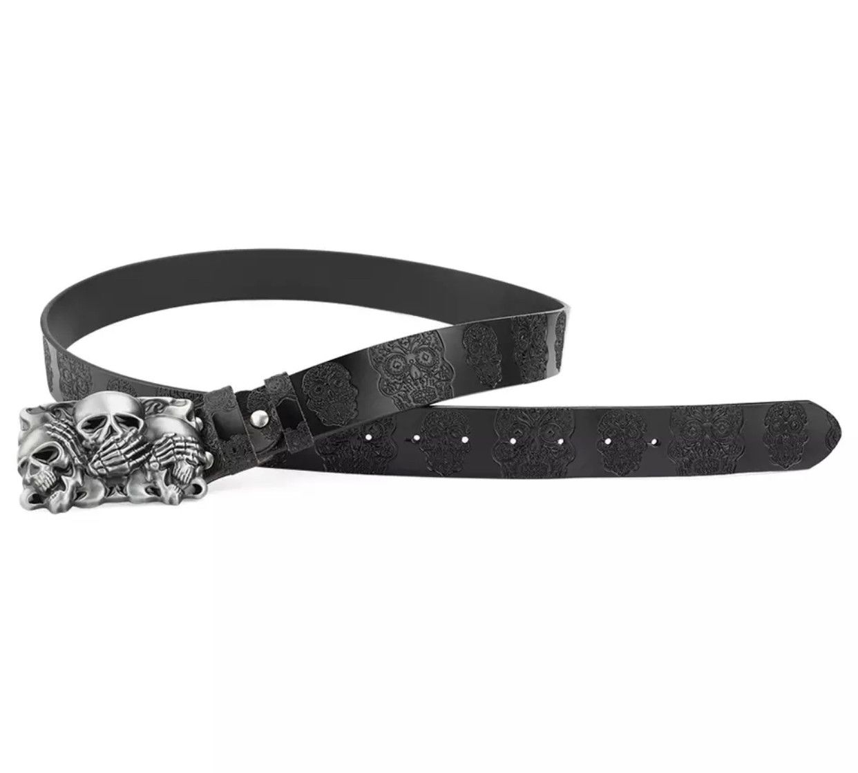 Other Skull Pu Leather Belts Size ONE SIZE - 4 Thumbnail