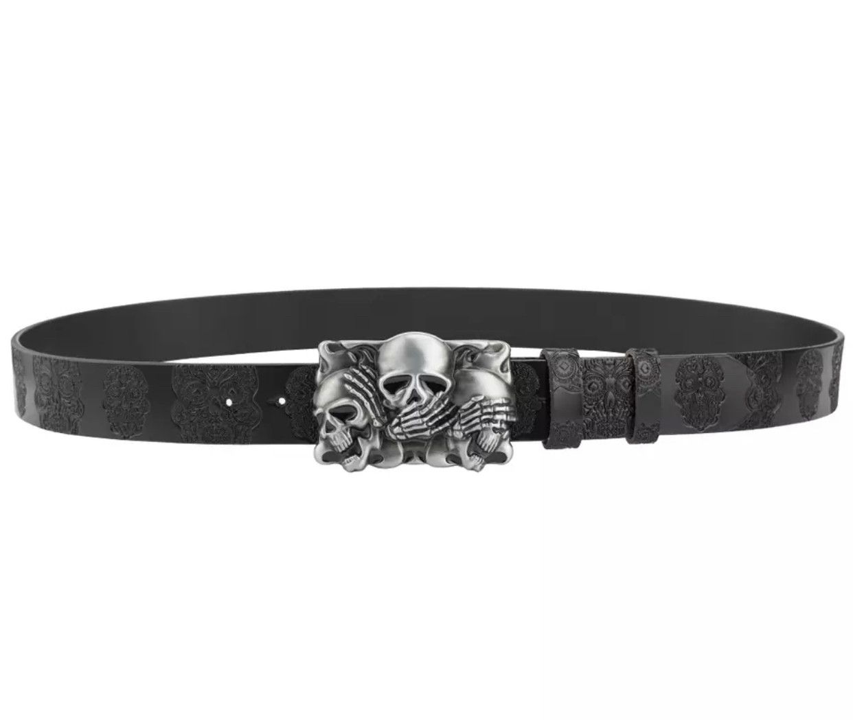 Other Skull Pu Leather Belts Size ONE SIZE - 5 Thumbnail